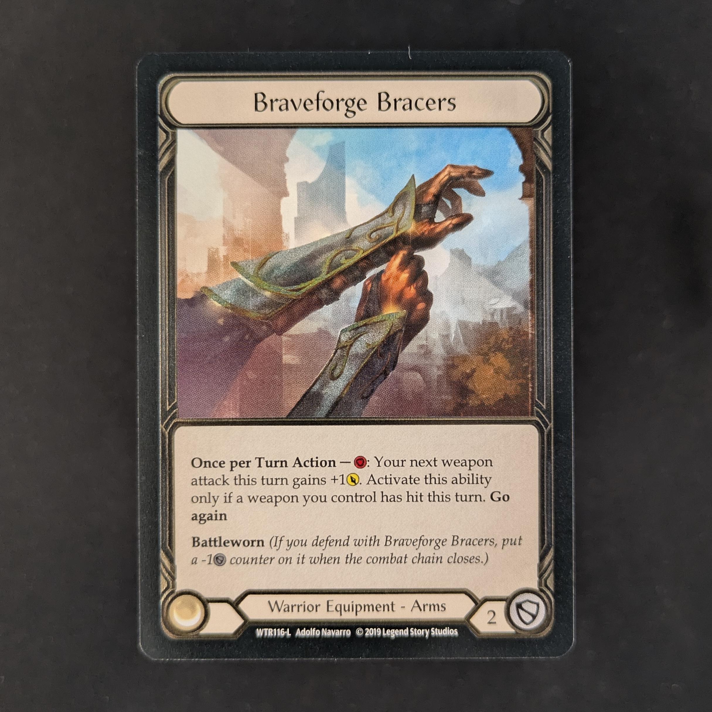 FAB Singles - Braveforge Bracers - Welcome to Rathe - Alpha - NM - 