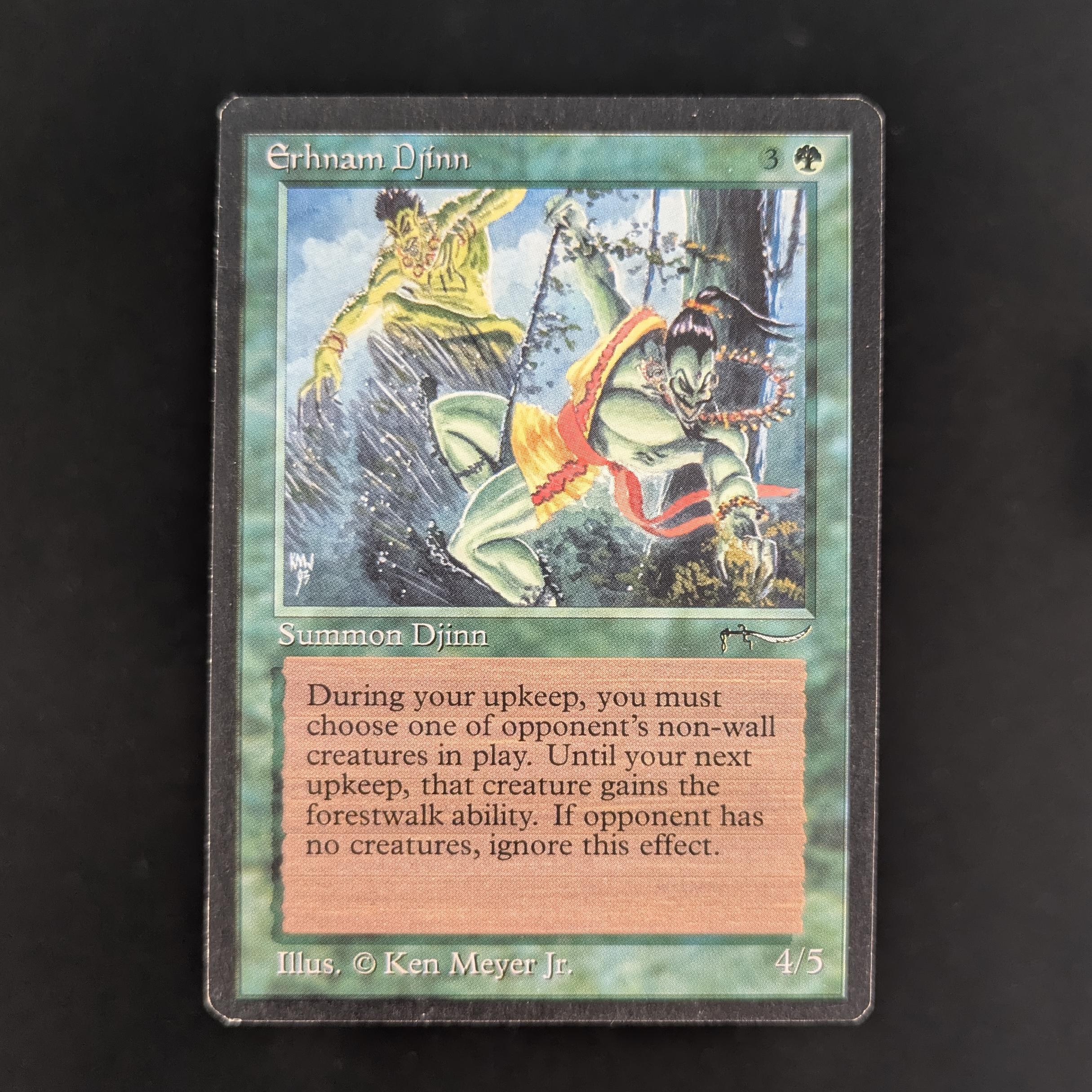 MTG Erthmam Djinn アーナム・ジン　アラビアンナイト　英語 Erhnam Djinn - Arabian Nights