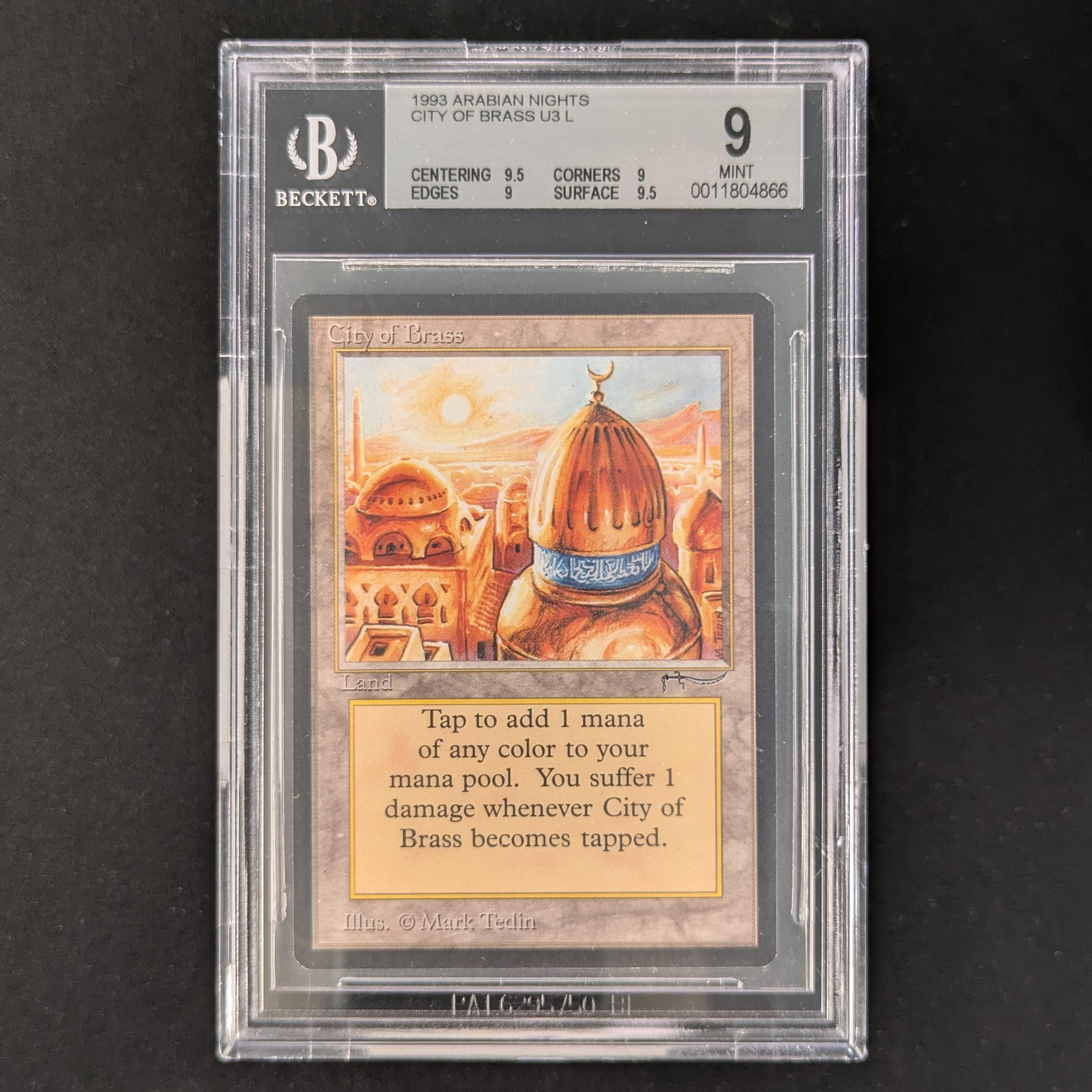 MTG Singles - City of Brass - Arabian Nights - BGS 9 - 33295