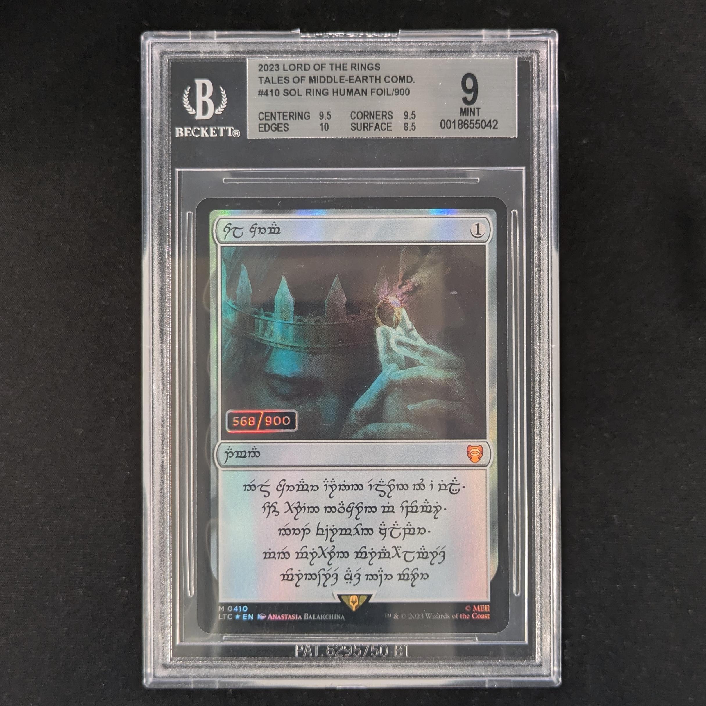 [FOIL] Sol Ring - Commander: The Lord of the Rings: Tales of Middle-earth: Extras - BGS 9 - 568/900