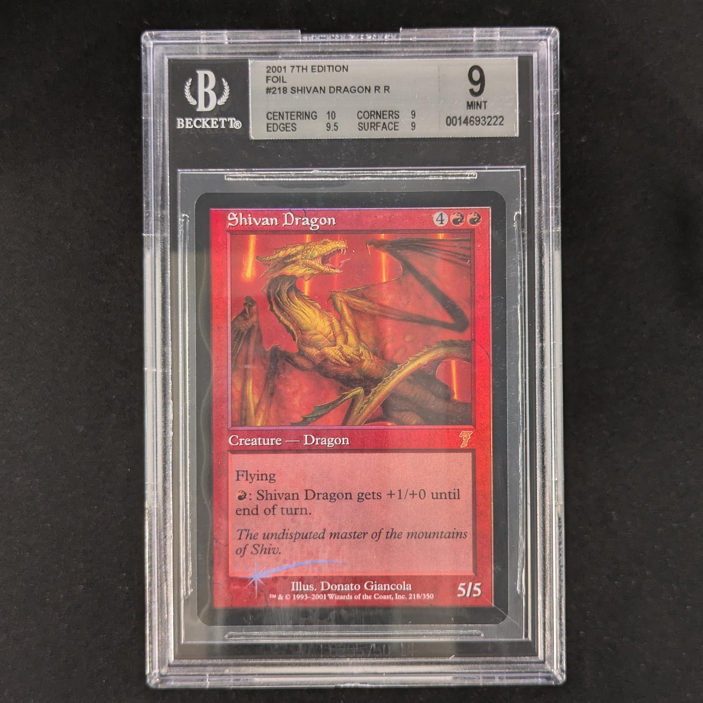 [FOIL] Shivan Dragon - Seventh Edition - BGS 9