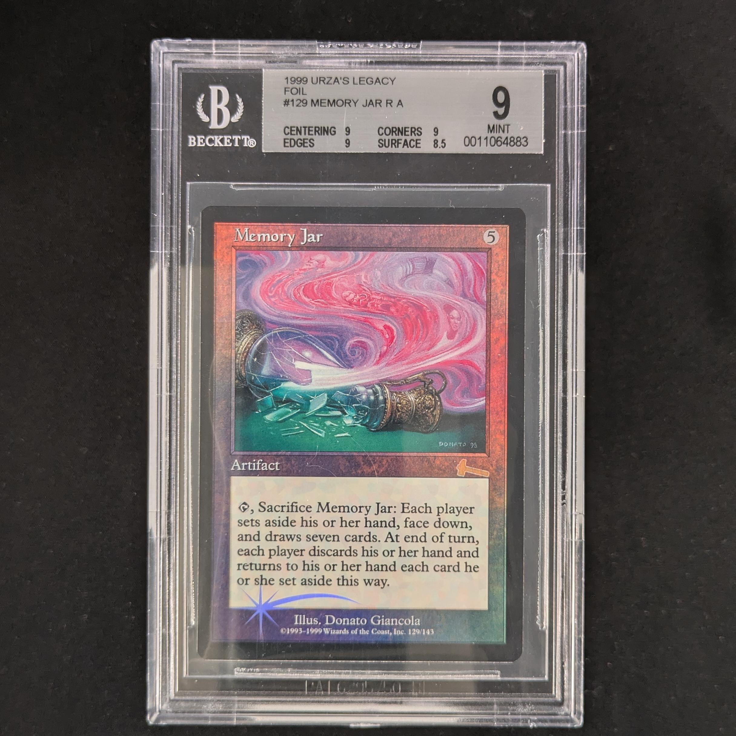 [FOIL] Memory Jar - Urza's Legacy - BGS 9