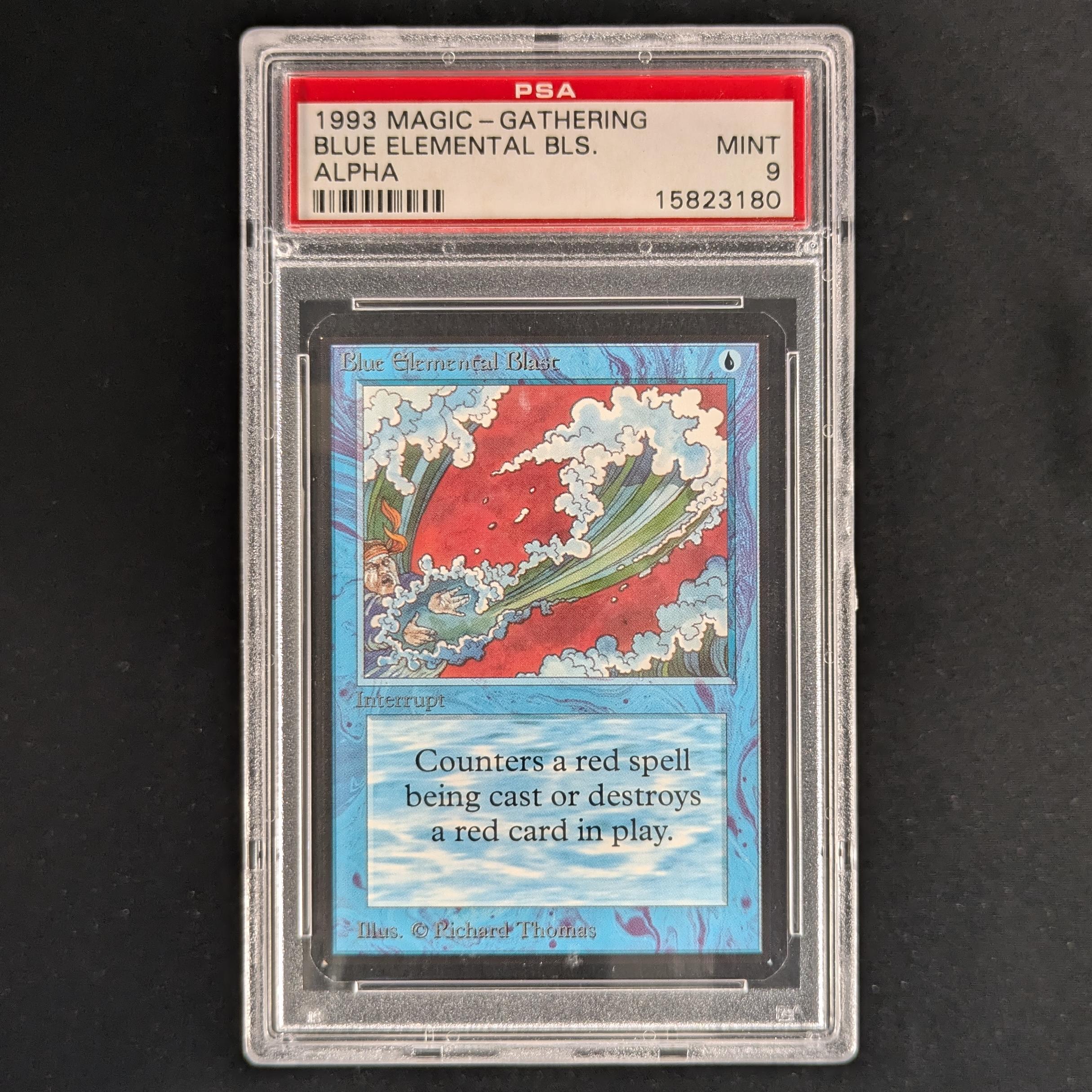 Blue Elemental Blast - Alpha - PSA 9