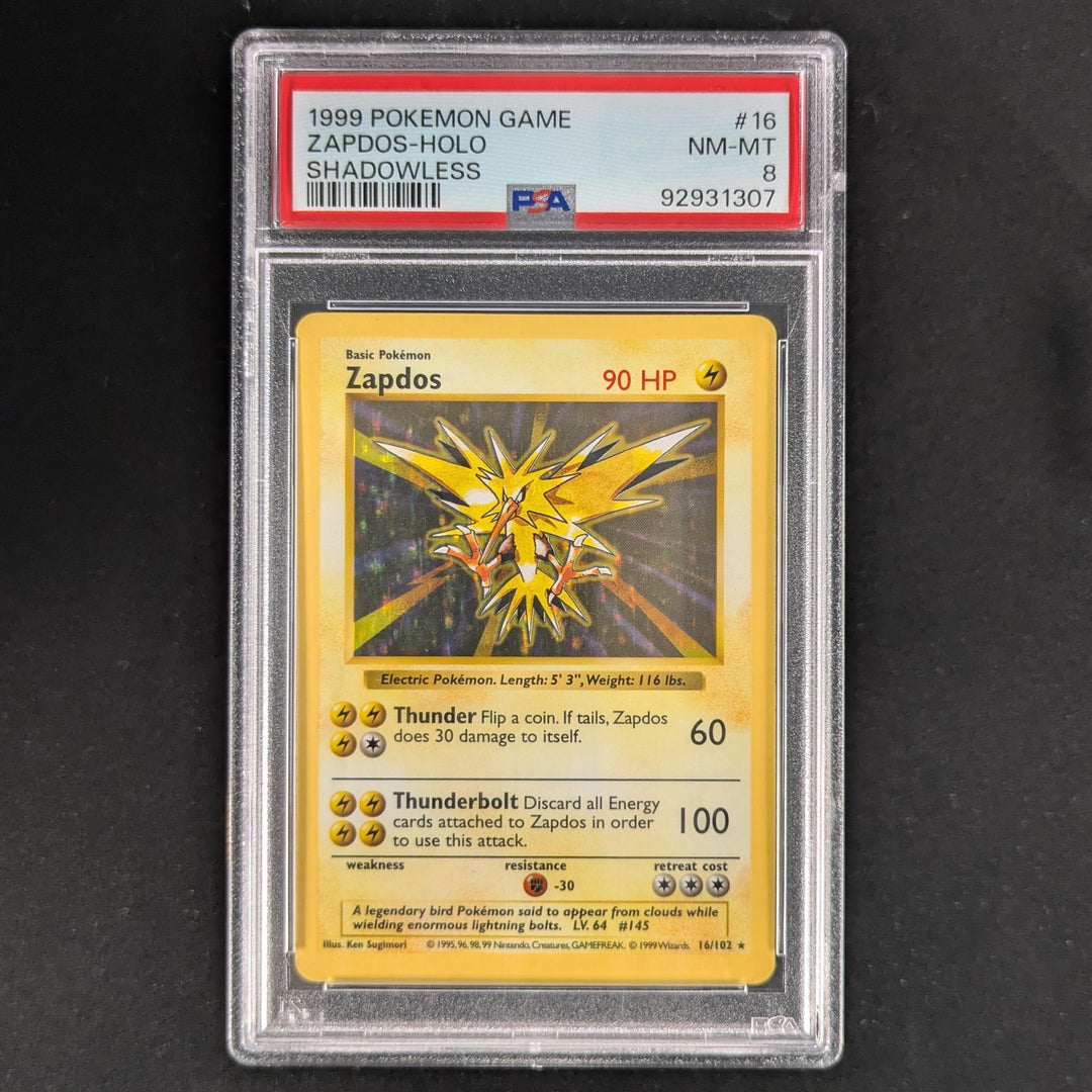 Zapdos (BS 16) - Base Set - English - PSA 8