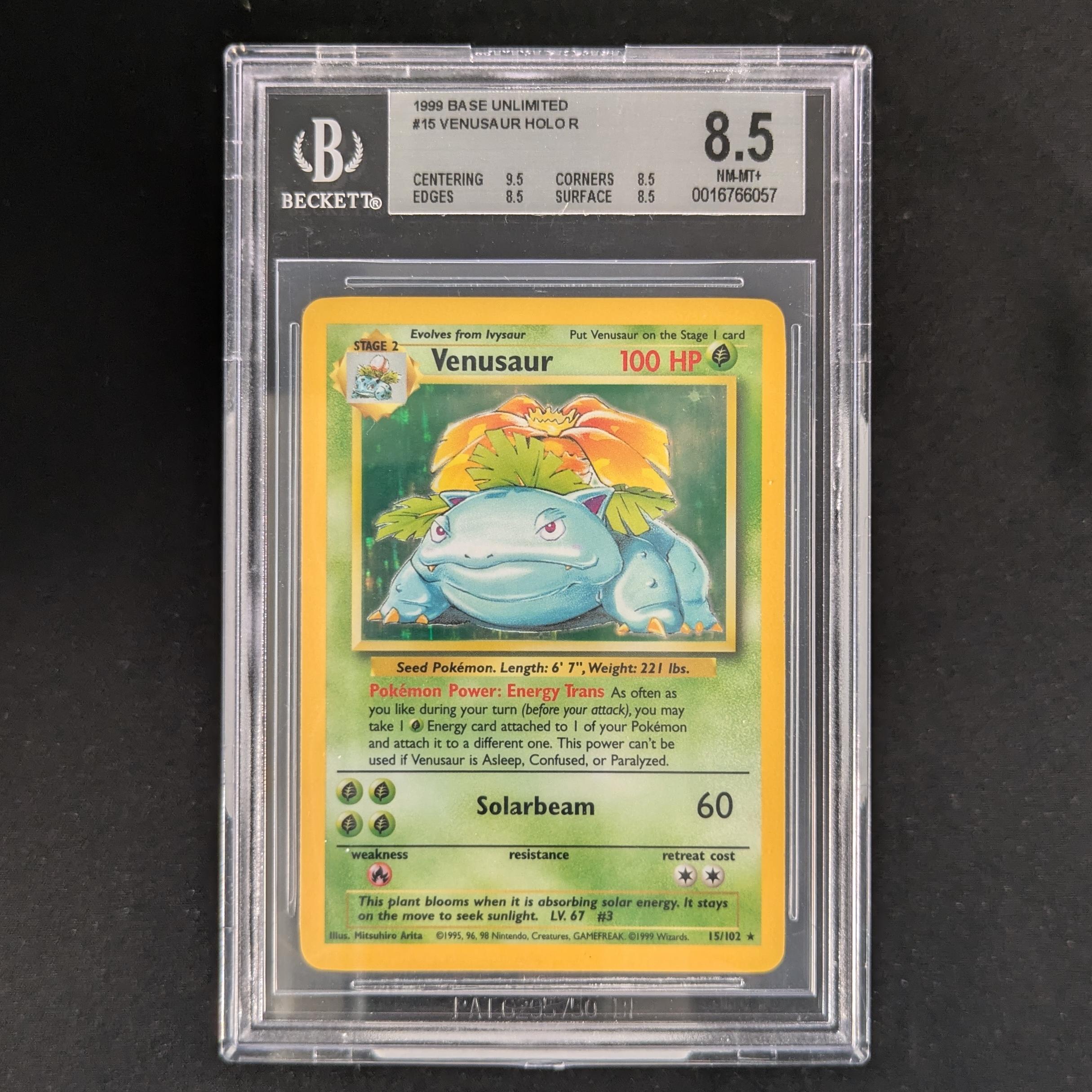 Venusaur (BS 15) - Base Set - BGS 8.5