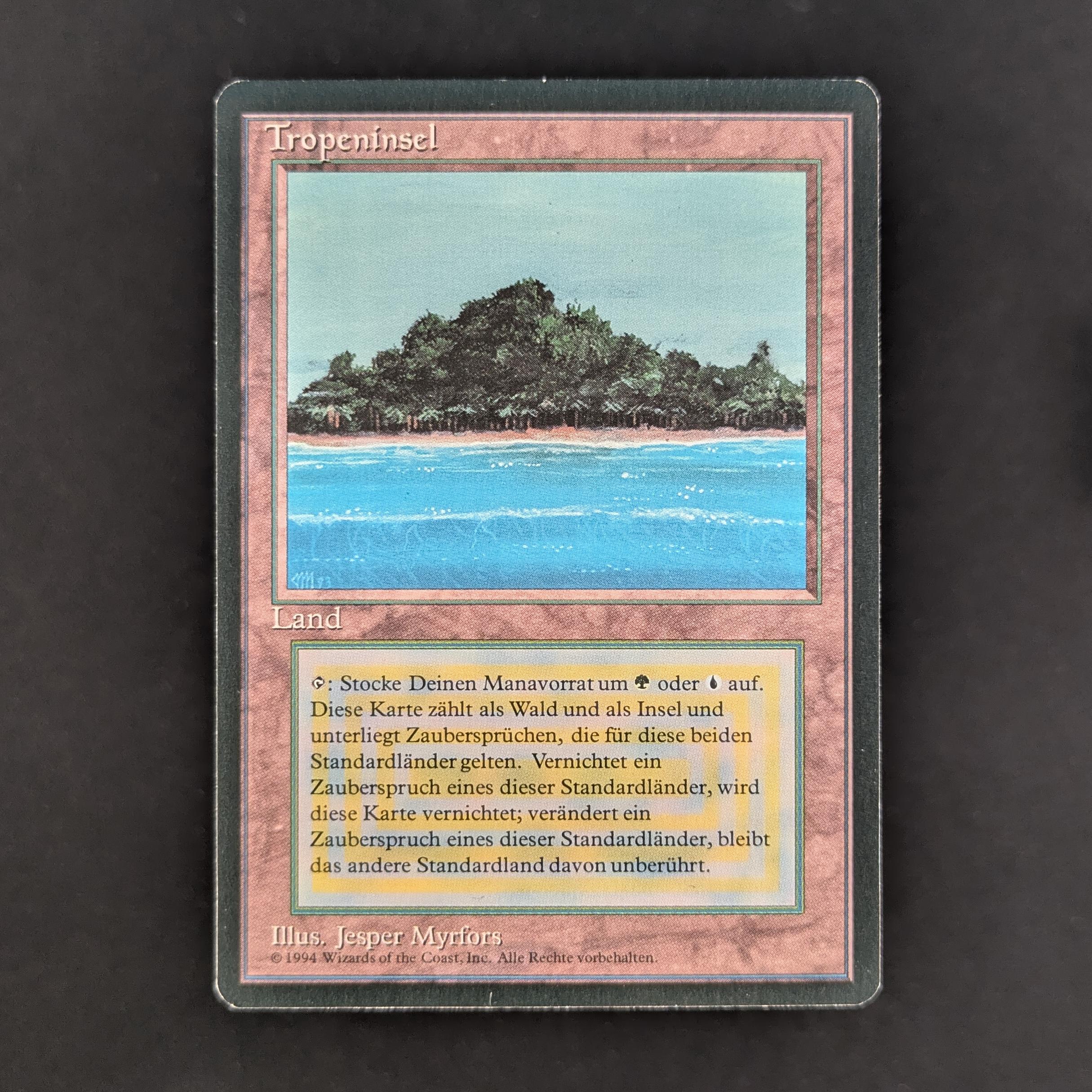 MTG Singles - Tropical Island - Foreign Black Bordered - German - NM - 33433