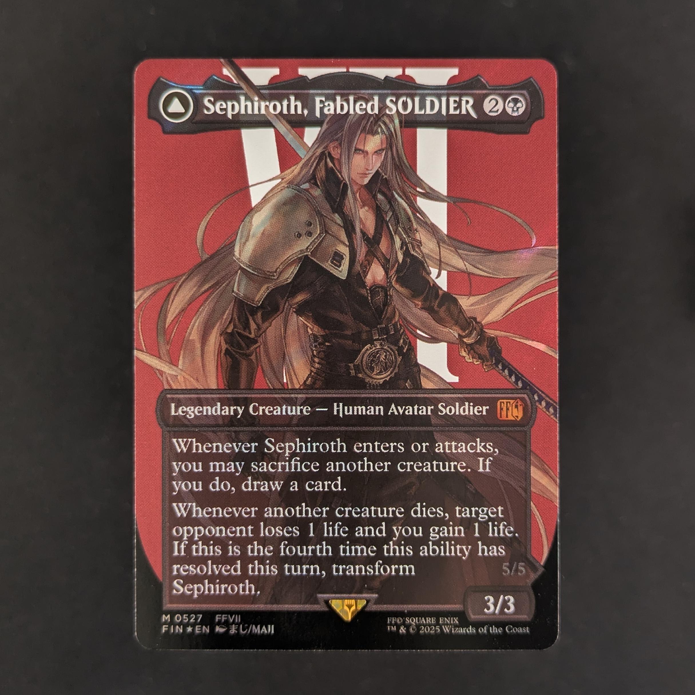 [FOIL] Sephiroth, Fabled SOLDIER (Surge Foil) - FINAL FANTASY: Extras - NM