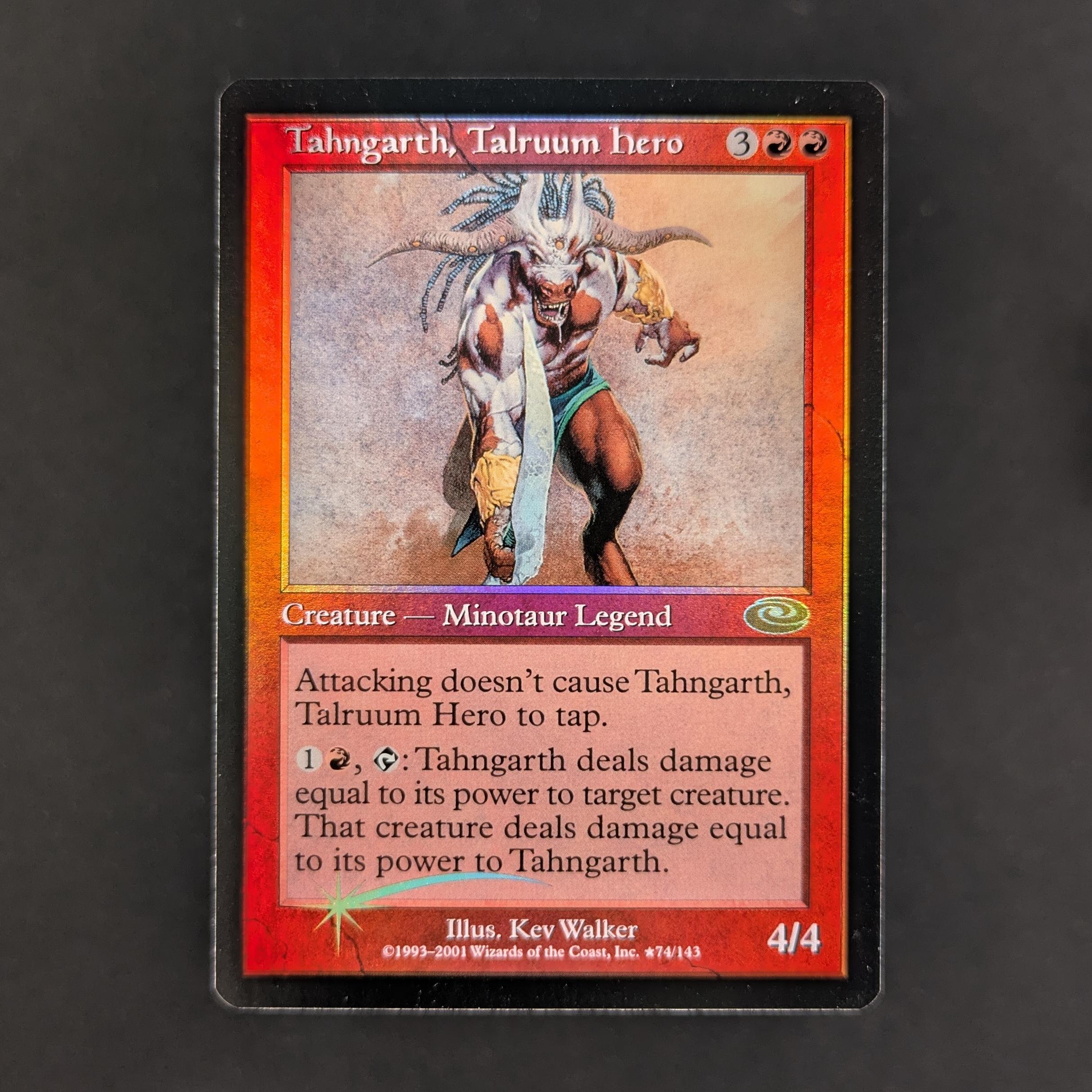 [FOIL] Tahngarth, Talruum Hero (Alt. Art Foil) - Planeshift - EX