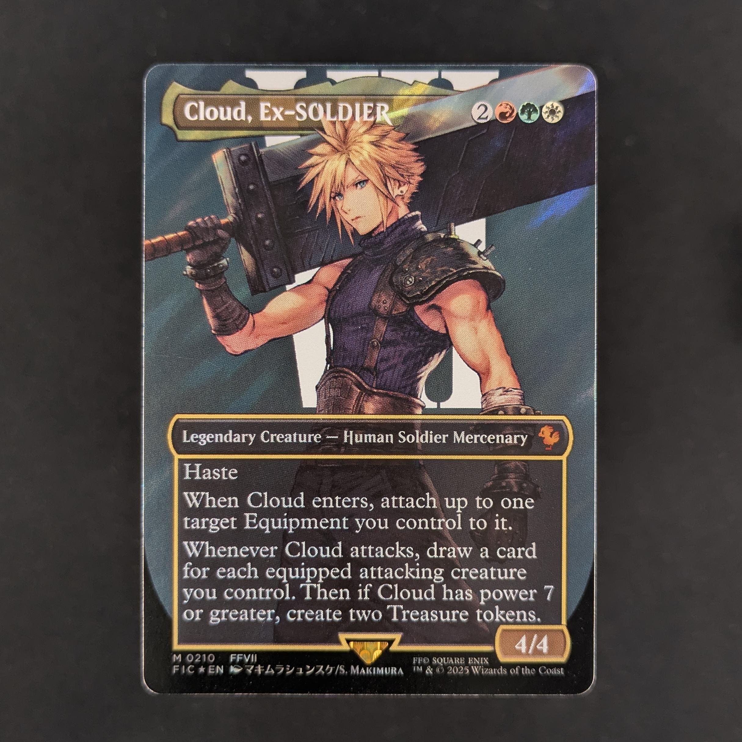 [FOIL] Cloud, Ex-SOLDIER (Surge Foil) - Commander: FINAL FANTASY: Extras - NM