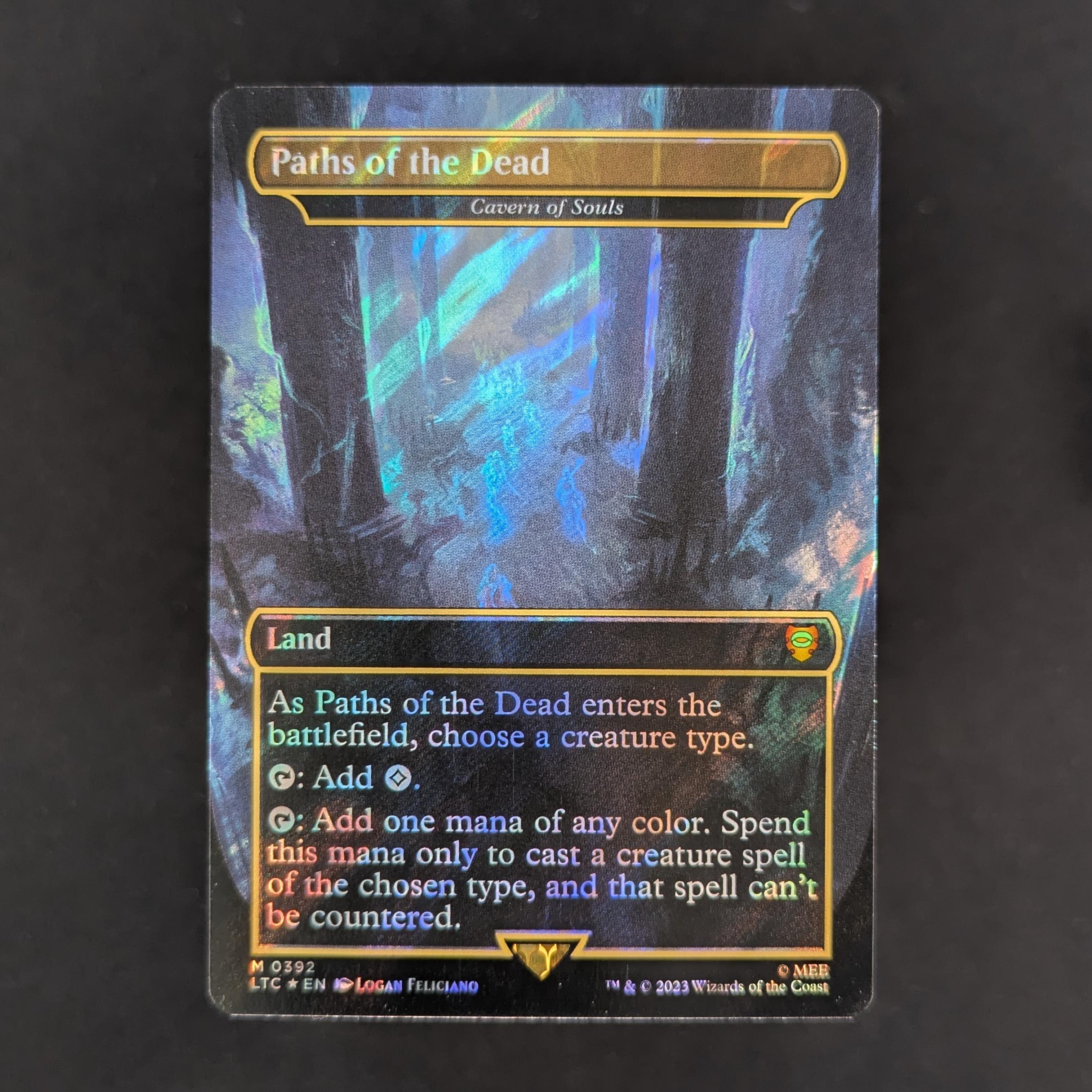 [FOIL] Cavern of Souls (Surge Foil) - Commander: The Lord of the Rings: Tales of Middle-earth: Extras - NM