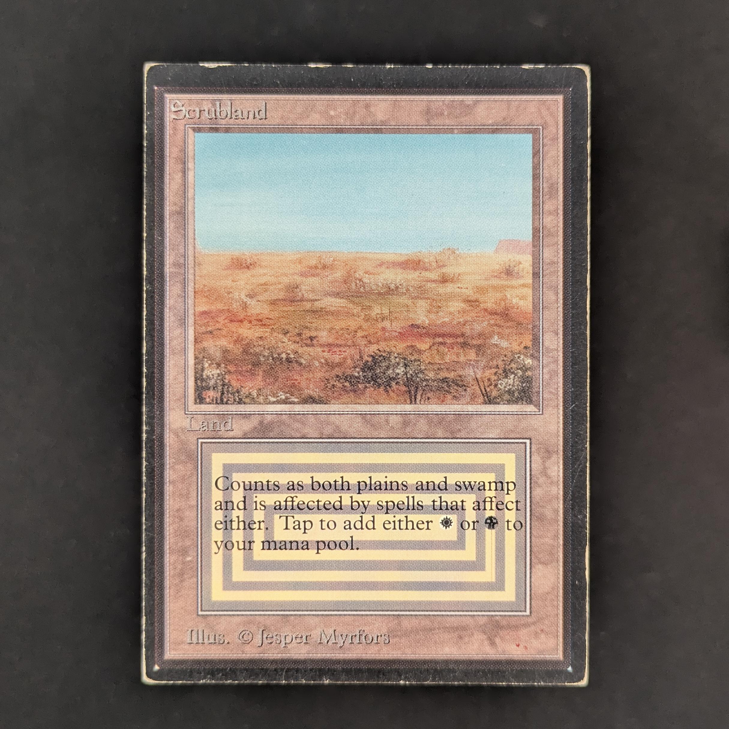 MTG Singles - Scrubland - International Edition - PO - INKED - 33528