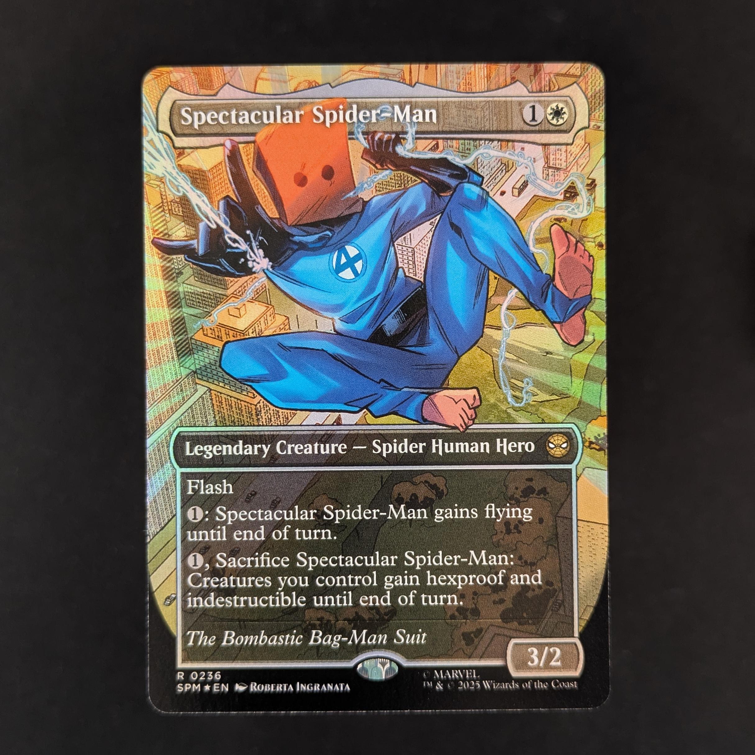 [FOIL] Spectacular Spider-Man (0236) (Borderless) (Textured Foil) - Marvel's Spider-Man: Extras - English - NM