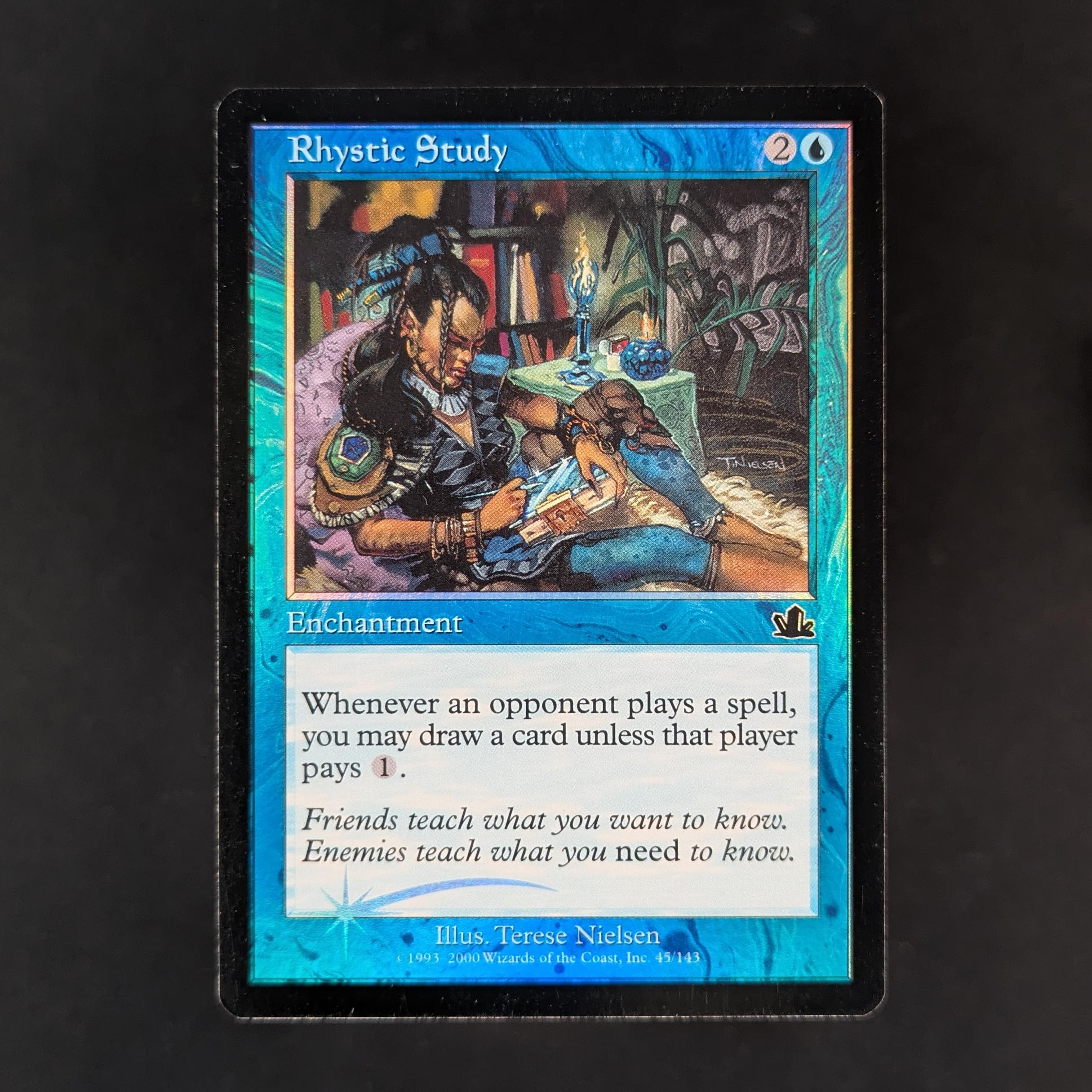 FOIL] Rhystic Study - Prophecy - English - NM