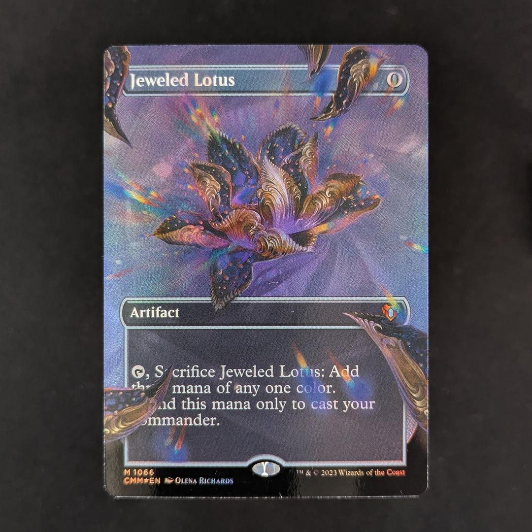 mtg textured foil cards [FOIL] Jeweled Lotus (Textured Foil) - Commander Masters: Extras - English