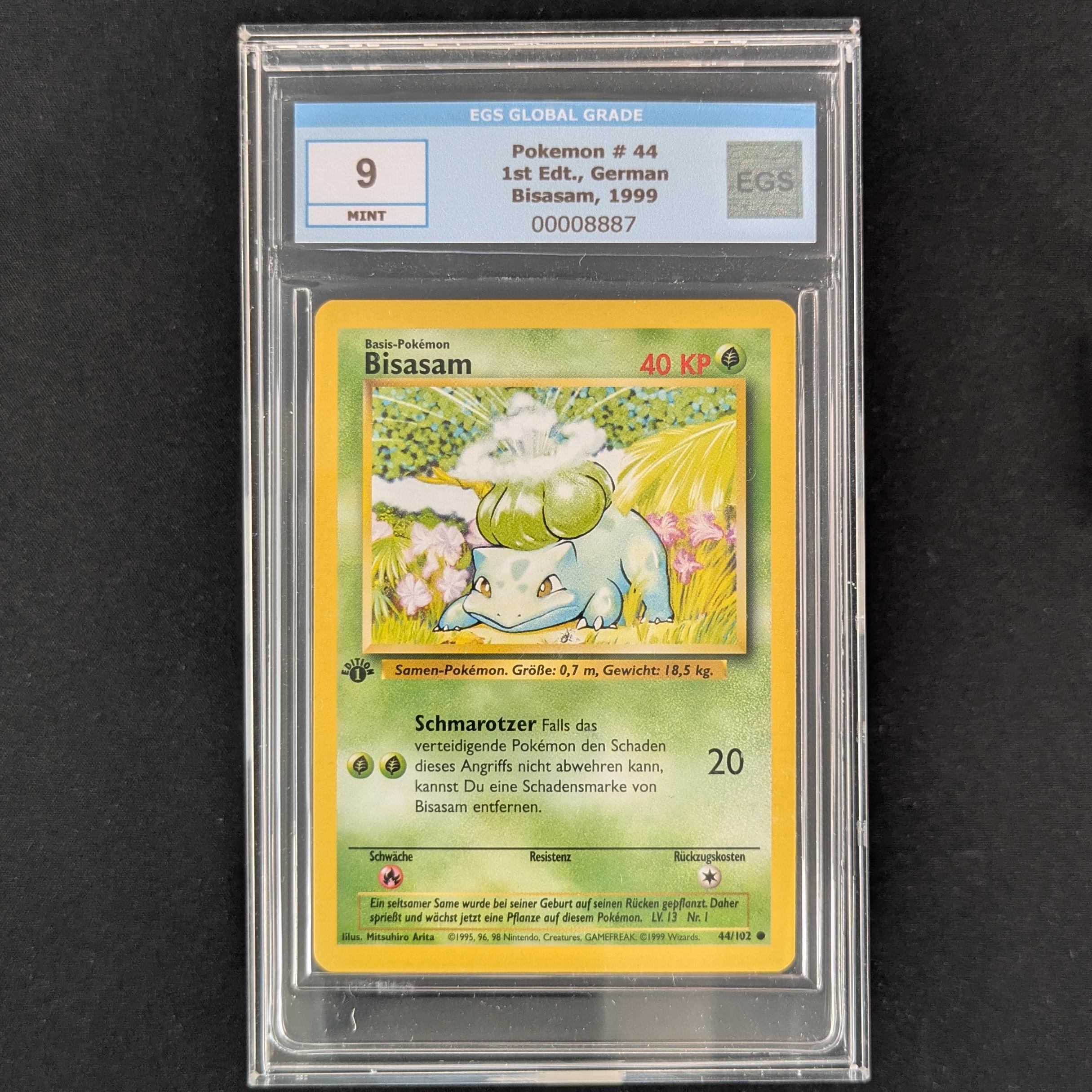 Bulbasaur (BS 44) - Base Set - German - EGS 9 - First