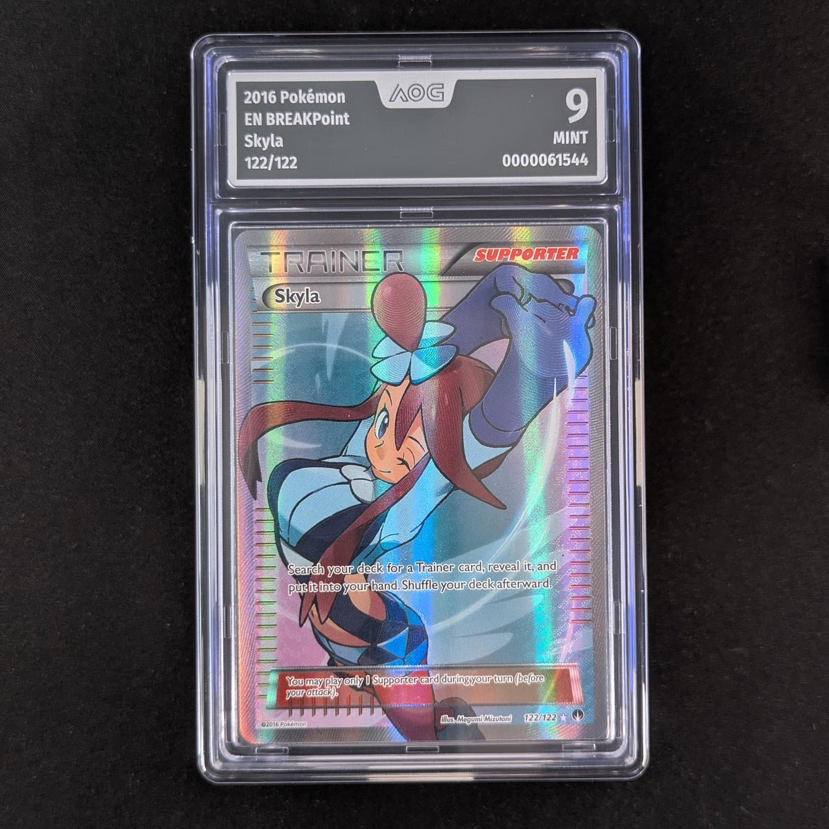 skyla card pokemon (BKP 122) - BREAKpoint - English Color:Sunset Mega Gengar Ex clear acrylic holder that Ultra PRO: 100+ Deck