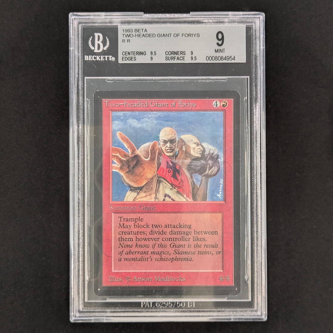 mtg two headed giant card Two-Headed of Foriys - Beta - English Type:Margin Scheme collectible Headed Giant gains menace Bloomburrow BLB Commander Deck