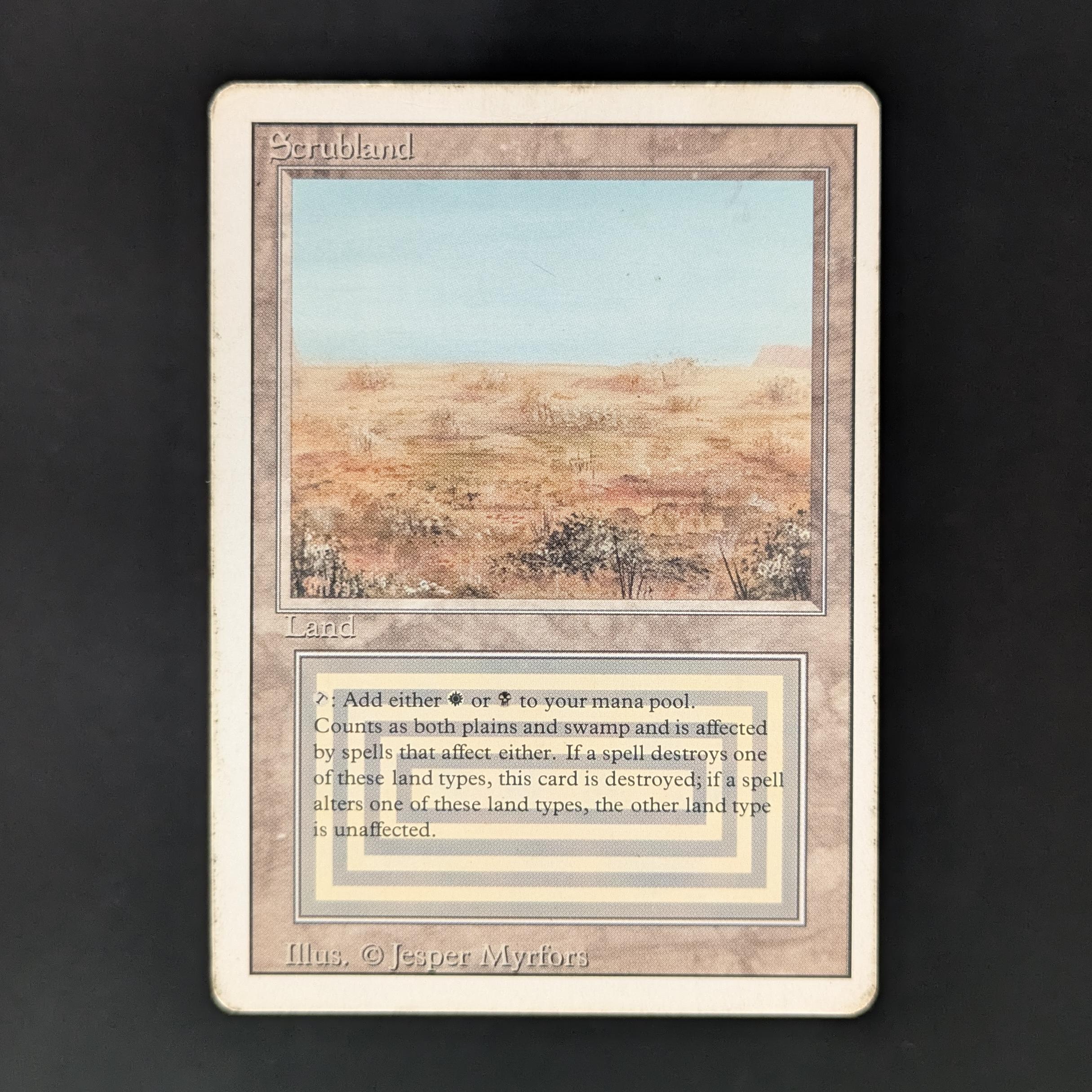MTG Singles - Scrubland - Revised - PO - 33703