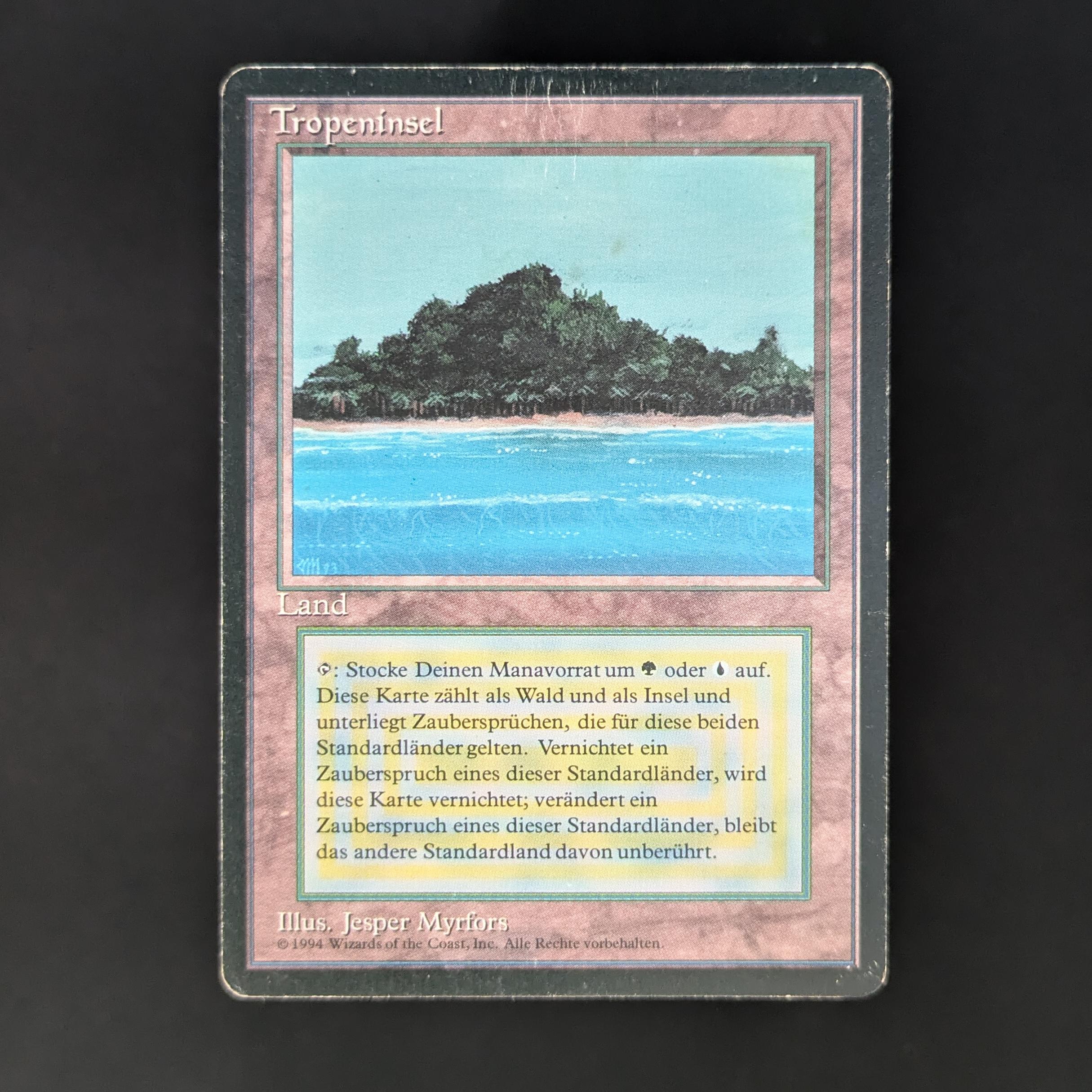 MTG Singles - Tropical Island - Foreign Black Bordered - German - PO - 33709