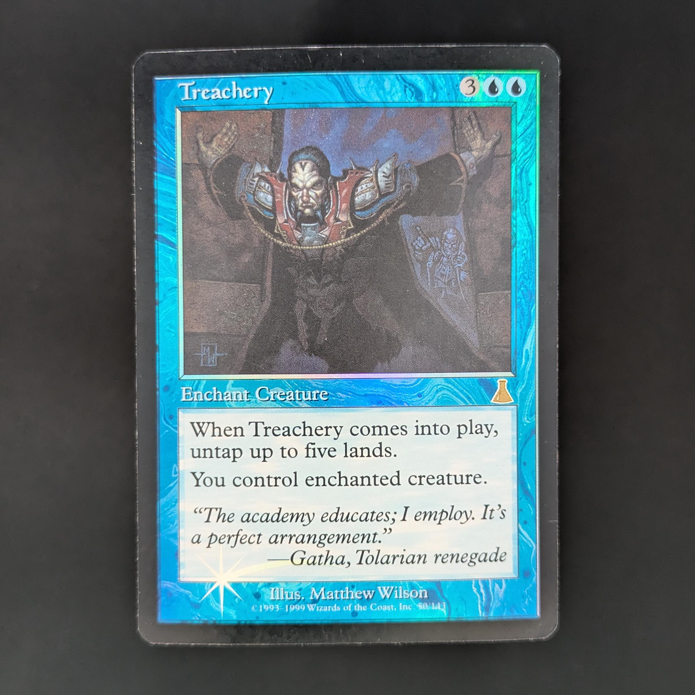 [FOIL] Treachery - Urza's Destiny - English - PO - WATER DAMAGE