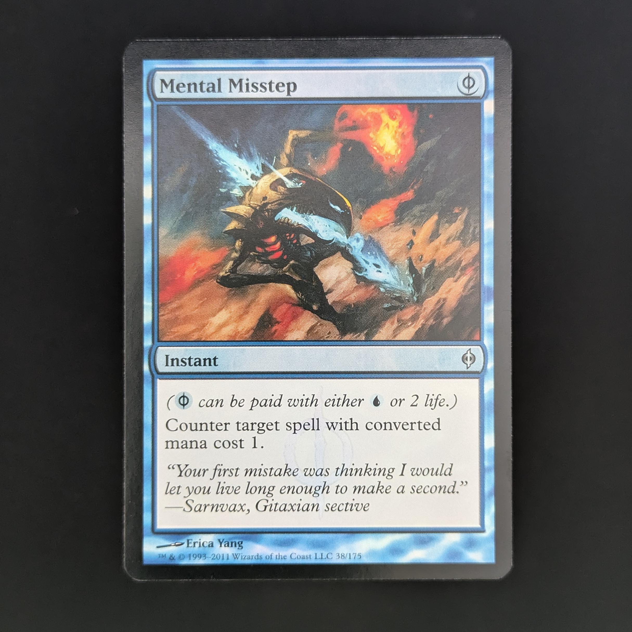 Mental Misstep 精神的つまづき foil mtg FOIL] Mental Misstep - New Phyrexia - English - NM