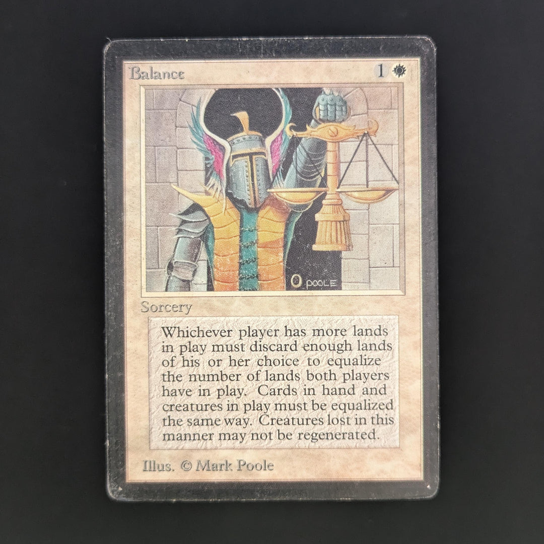 mtg card balance MTGNexus Each player chooses a number of lands he or she controls equal to the number of lands controlled by the player who controls the fewest Tiny bit of a miscut