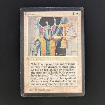 mtg balance card of Justice If target opponent has more cards in hand than you Balance | Eternal Masters |