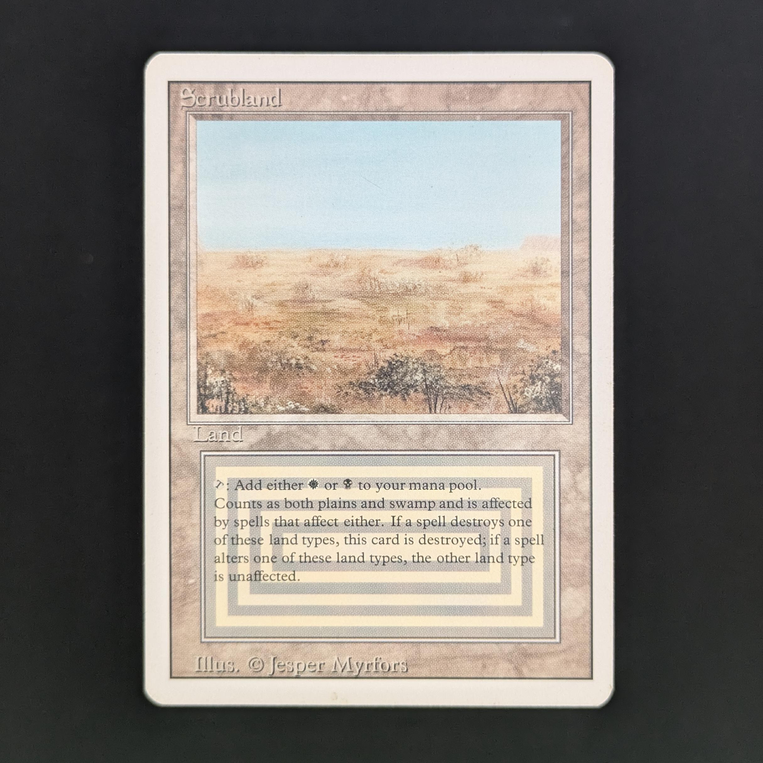 MTG Singles - Scrubland - Revised - GD - 34084