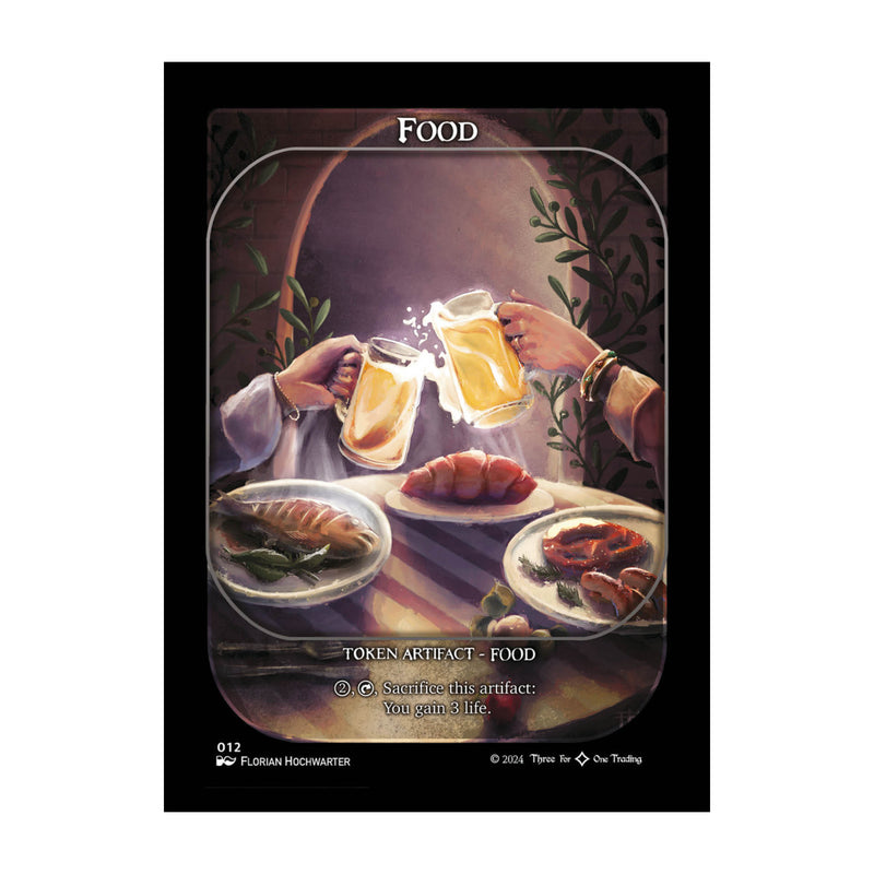 341 Token - Various Artworks Food (Pack of 3 Token Cards)