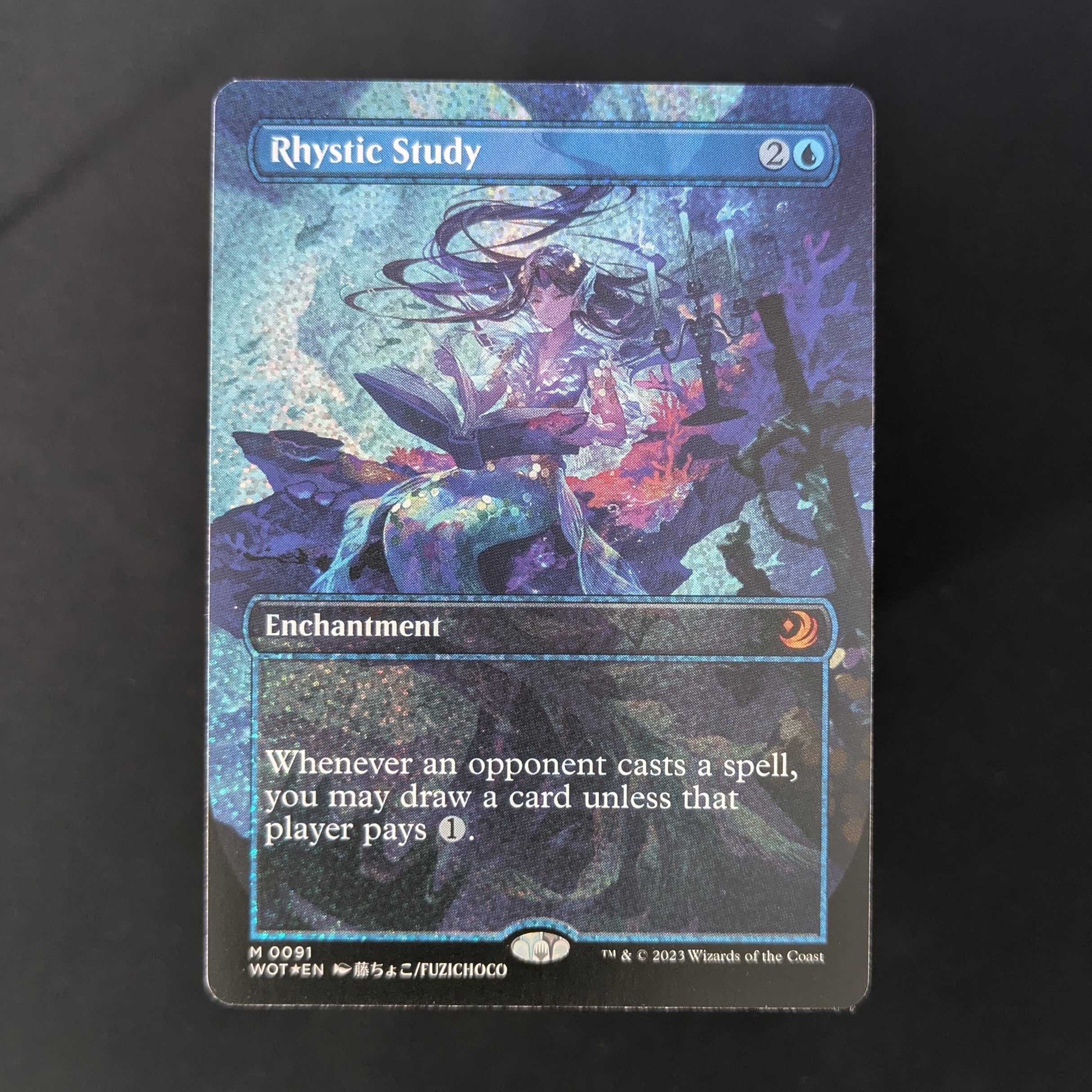 [FOIL] Rhystic Study (V.3) - Enchanting Tales - NM