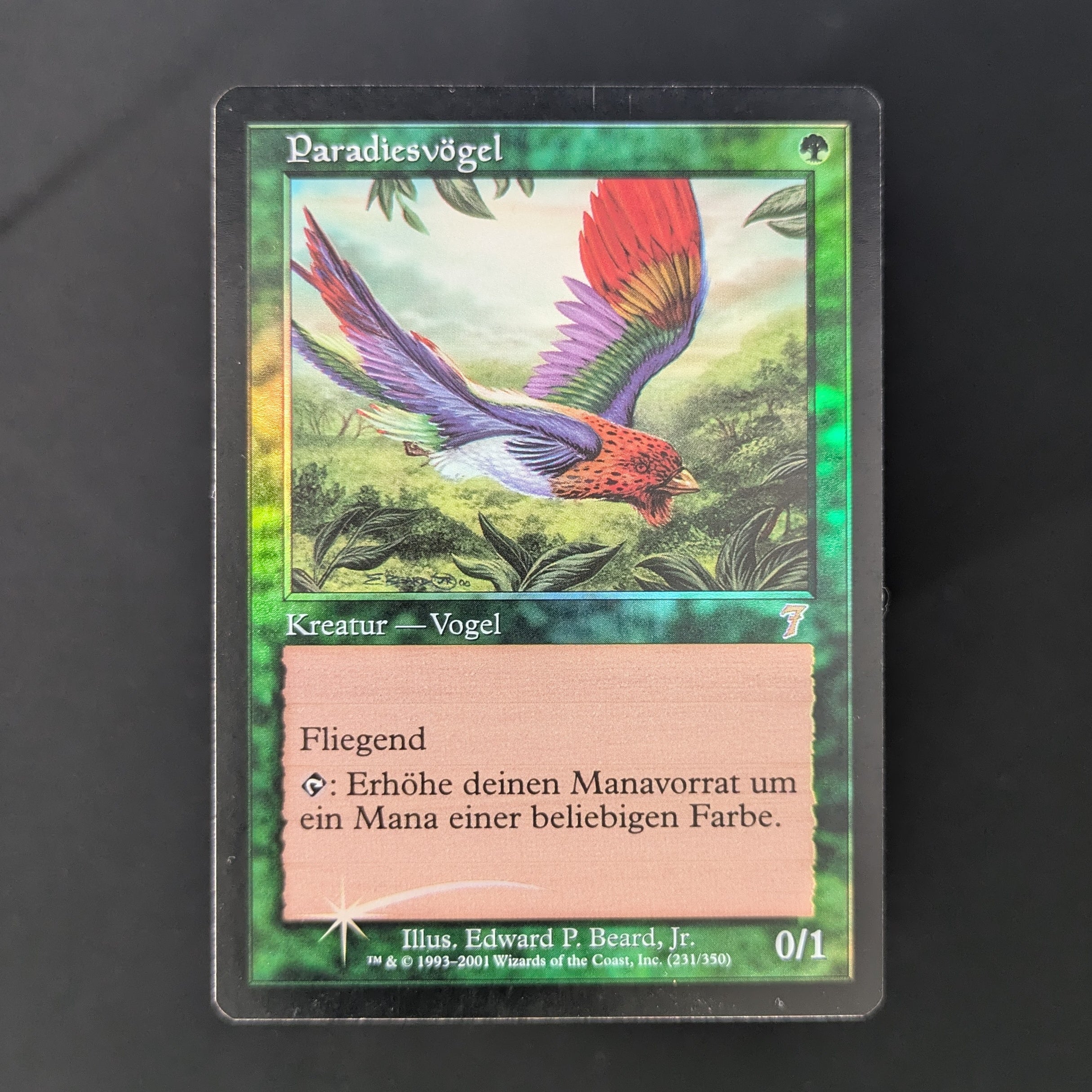 [FOIL] Birds of Paradise - Seventh Edition - German - GD - DENT