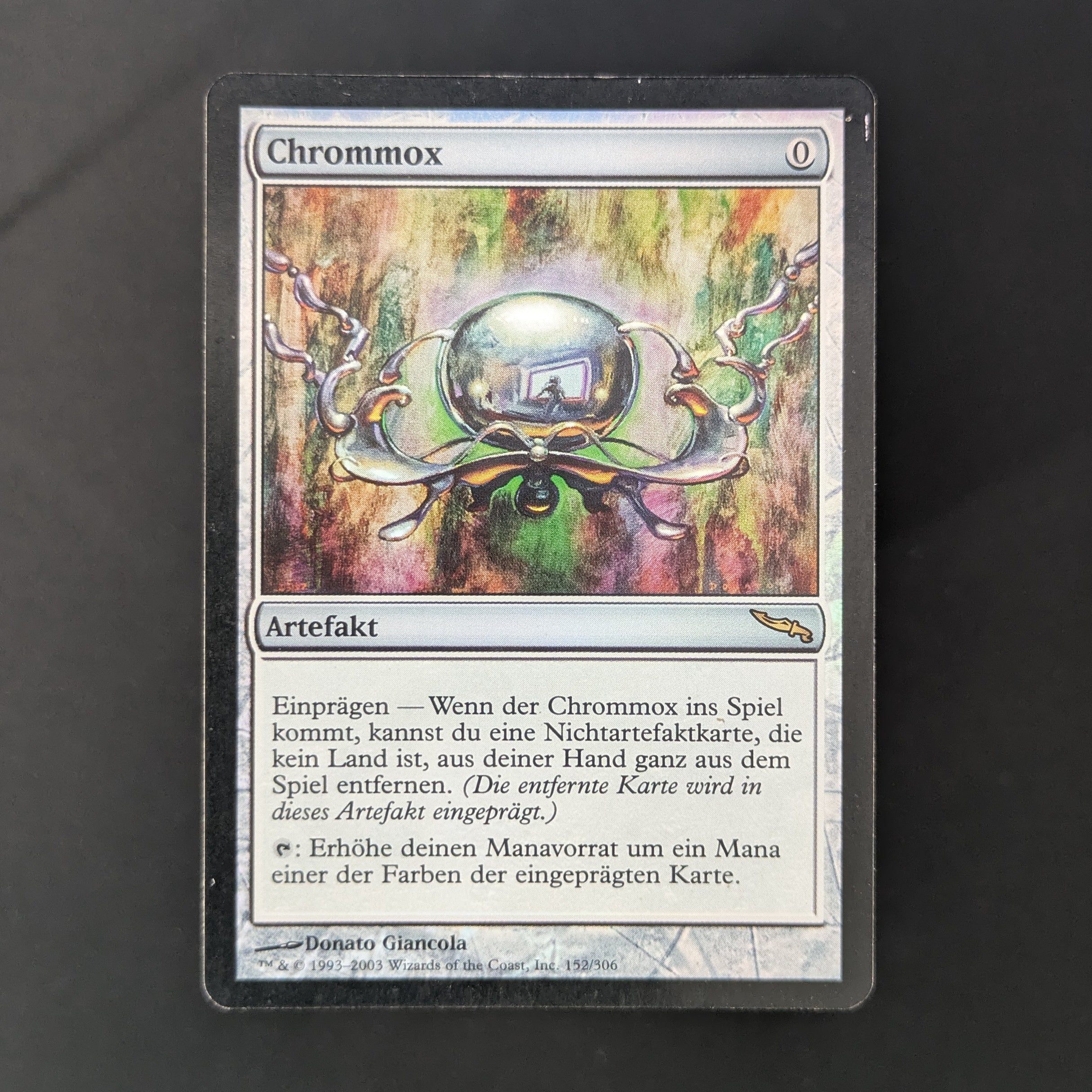 デュエルマスターズ GrandArchiveAetherial Projection (Foil) FOIL] Chrome Mox - Mirrodin - German - LP - PRESSURE MARK