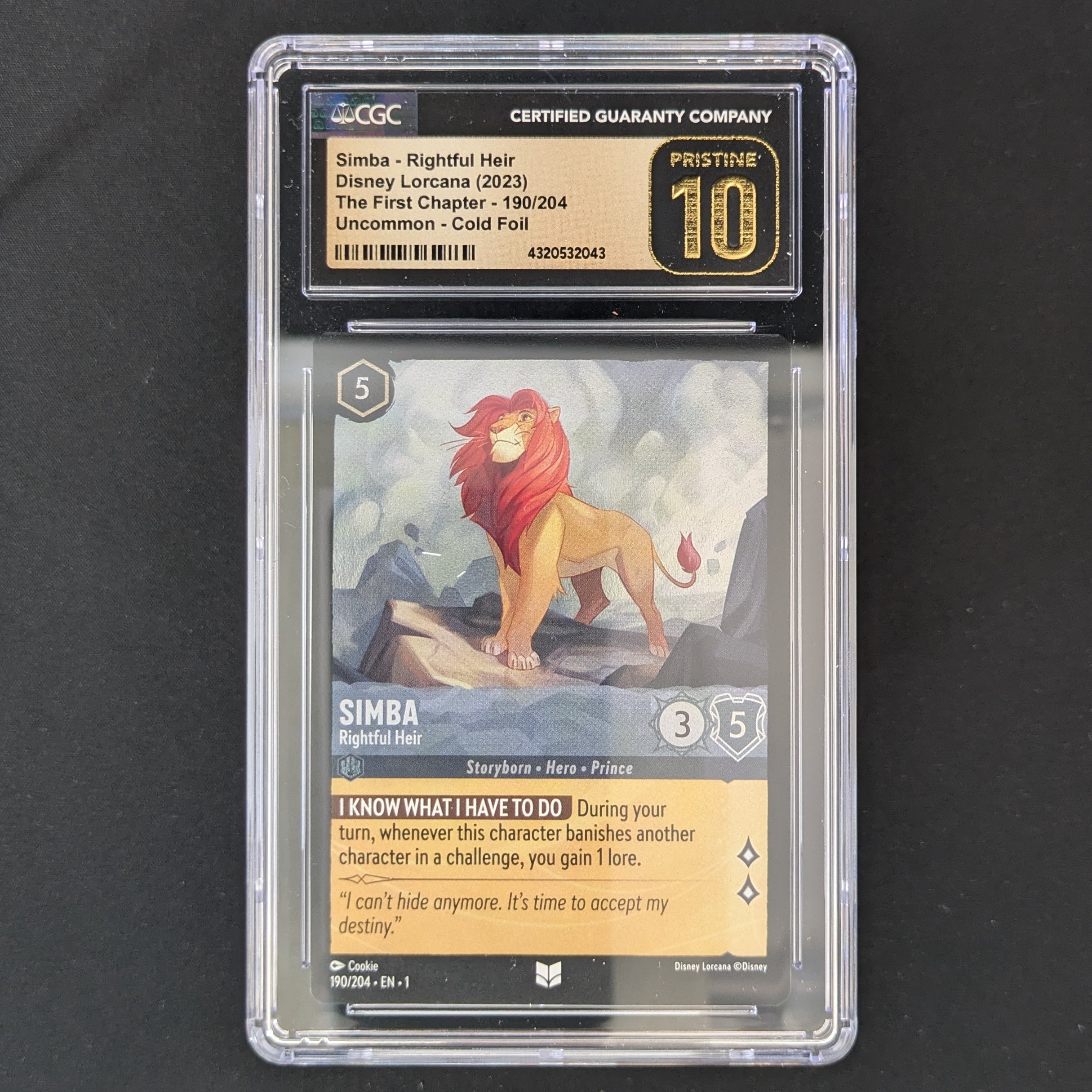 Simba - Rightful Heir - The First Chapter - English - CGC 10 Pristine