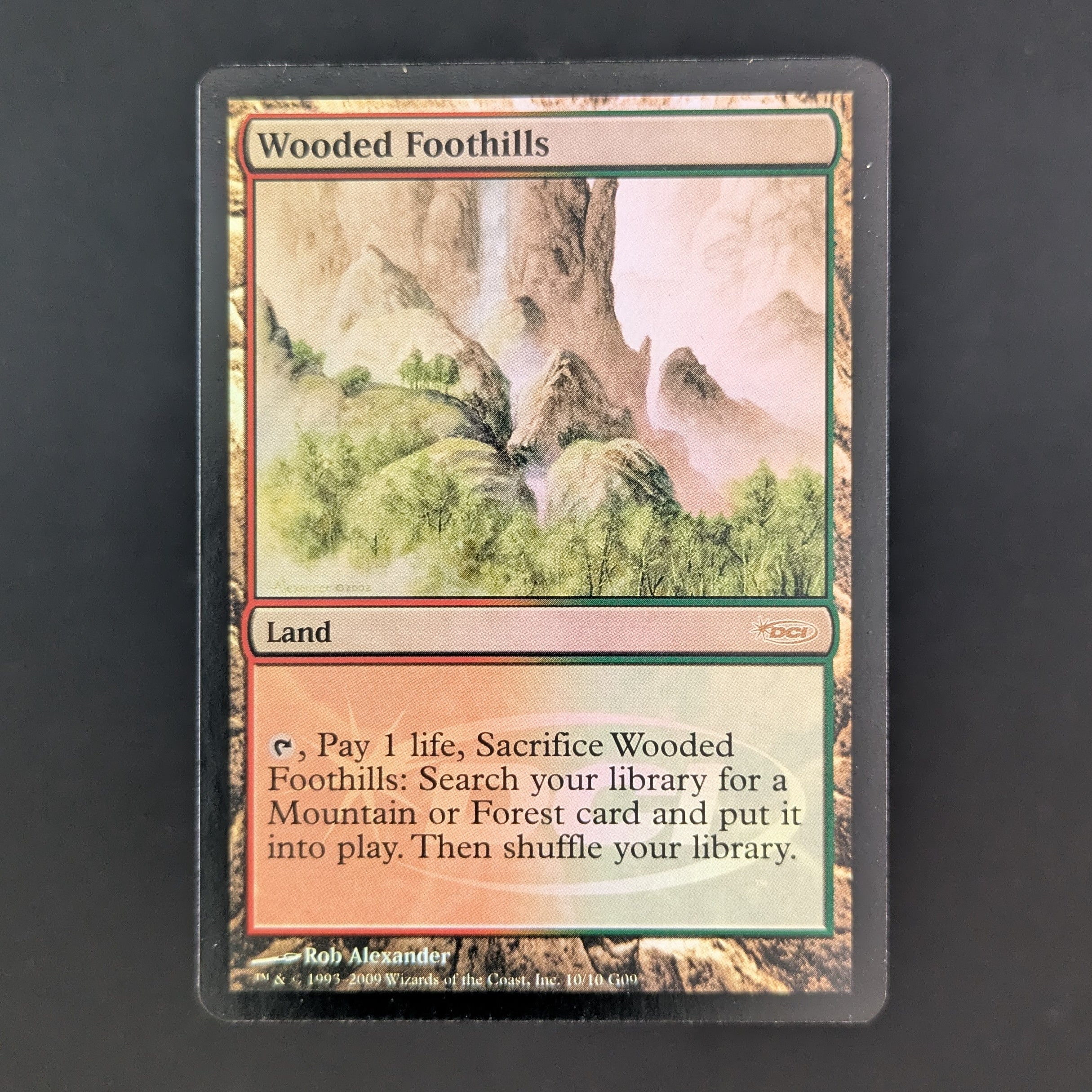 FOIL] Wooded Foothills - Judge Rewards Promos - English - EX