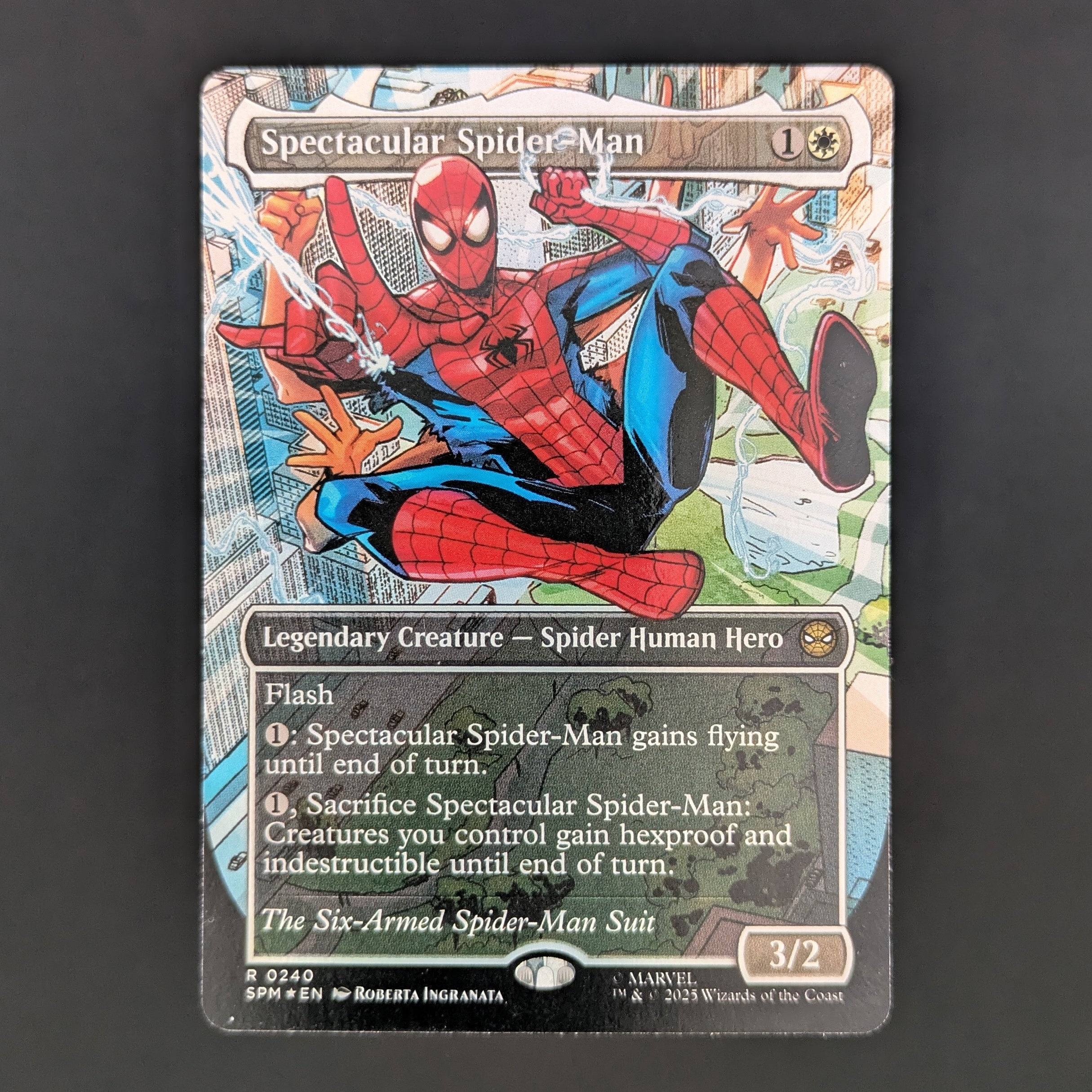 [FOIL] Spectacular Spider-Man (0240) (Borderless) (Textured Foil) - Marvel's Spider-Man: Extras - English - NM