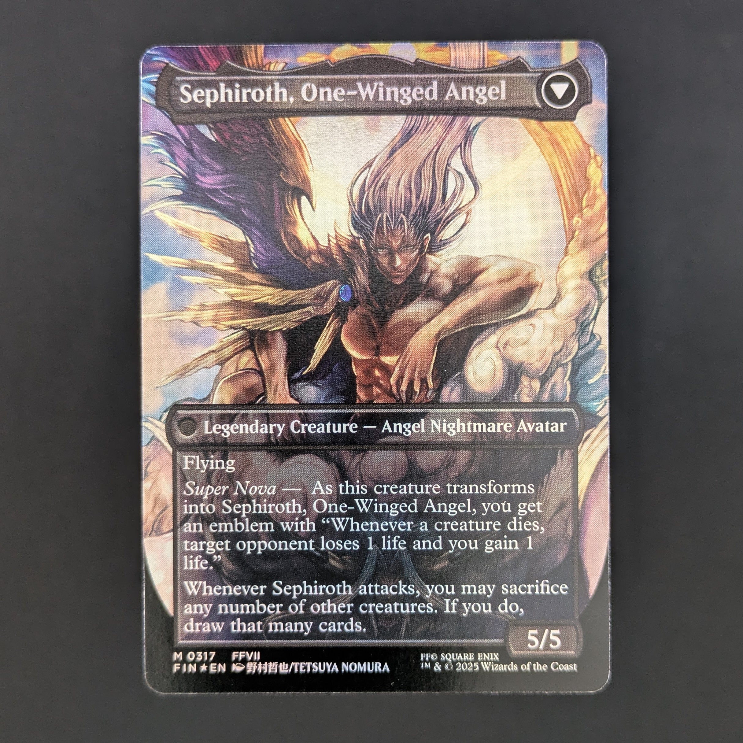 [FOIL] Sephiroth, Fabled SOLDIER (0317) (Borderless) - FINAL FANTASY: Extras - English - NM