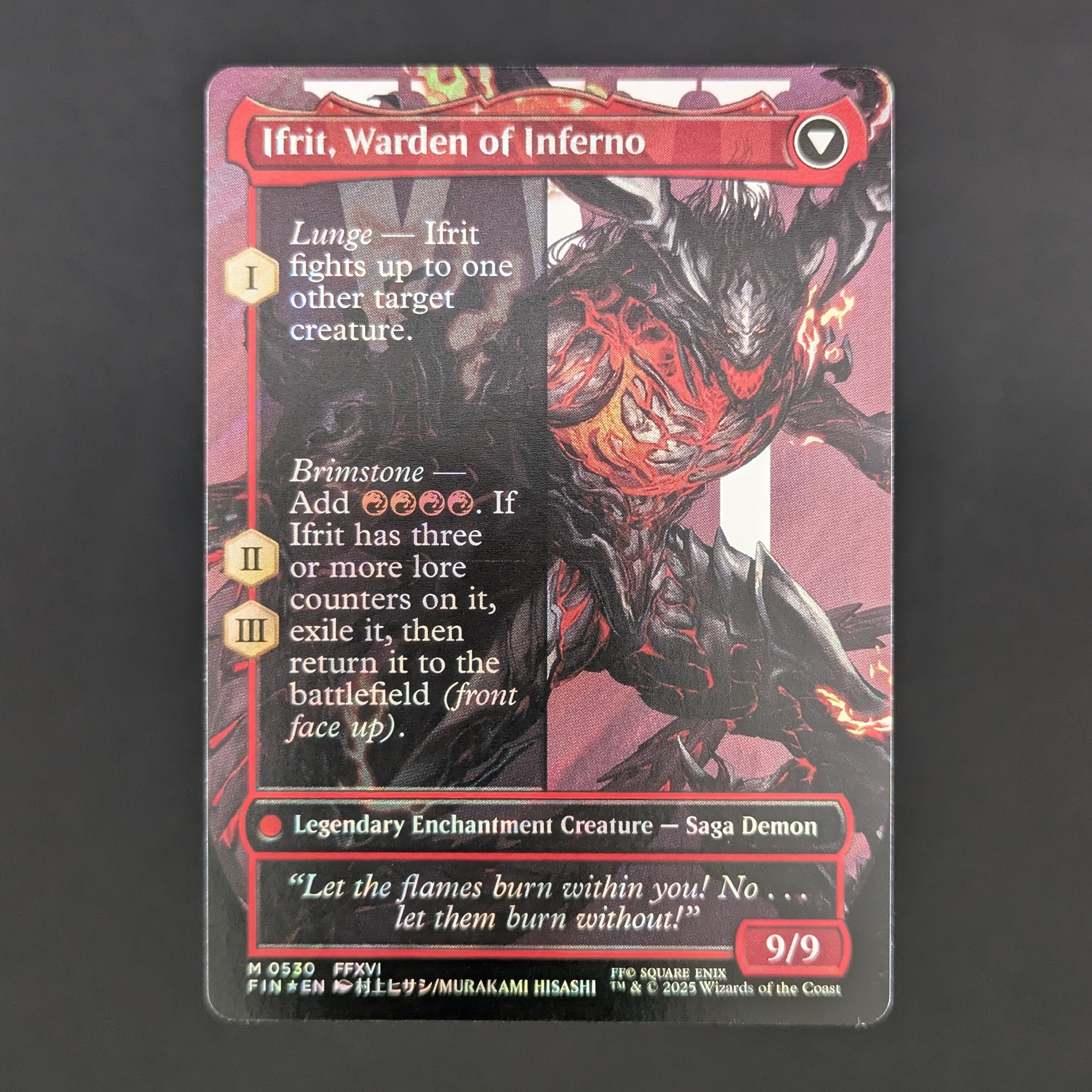 FOIL] Clive, Ifrit's Dominant (Borderless) (Surge Foil) (0530) - FINA