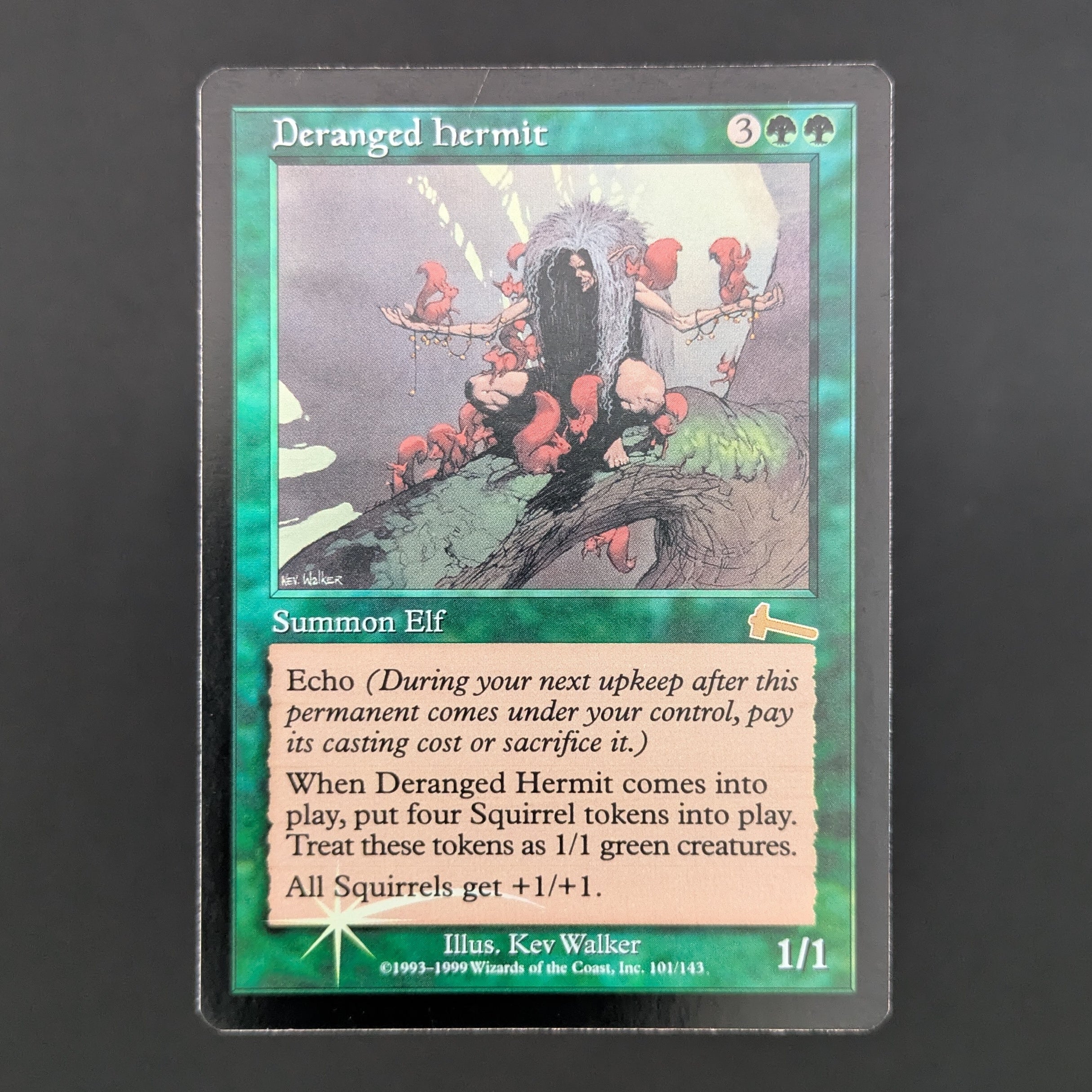 MTG Deranged Hermit 英語　錯乱した隠遁者　再録禁止　edh FOIL] Deranged Hermit - Urza's Legacy - English - GD