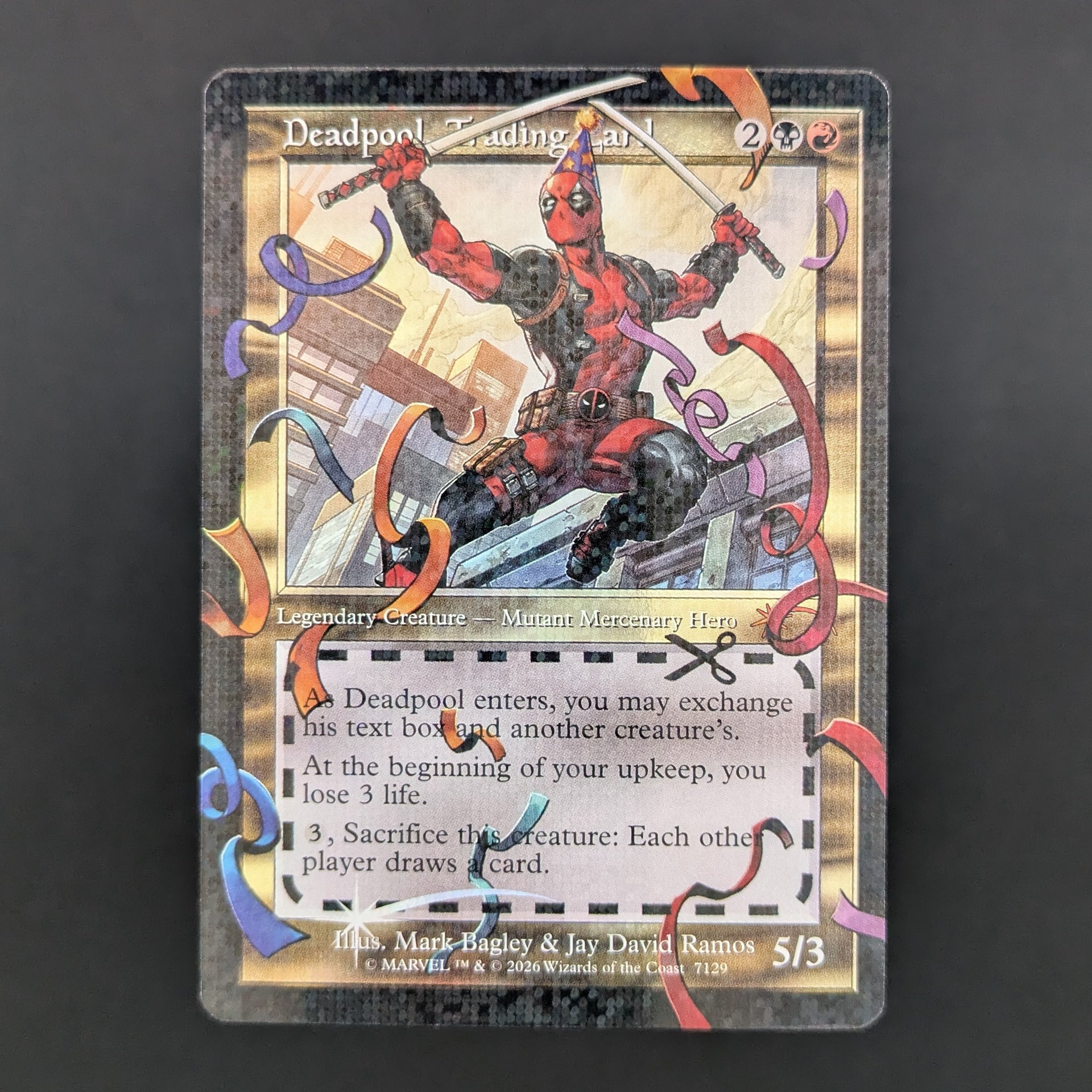 FOIL] Deadpool, Trading Card (V.2) - Secret Lair Drop Series