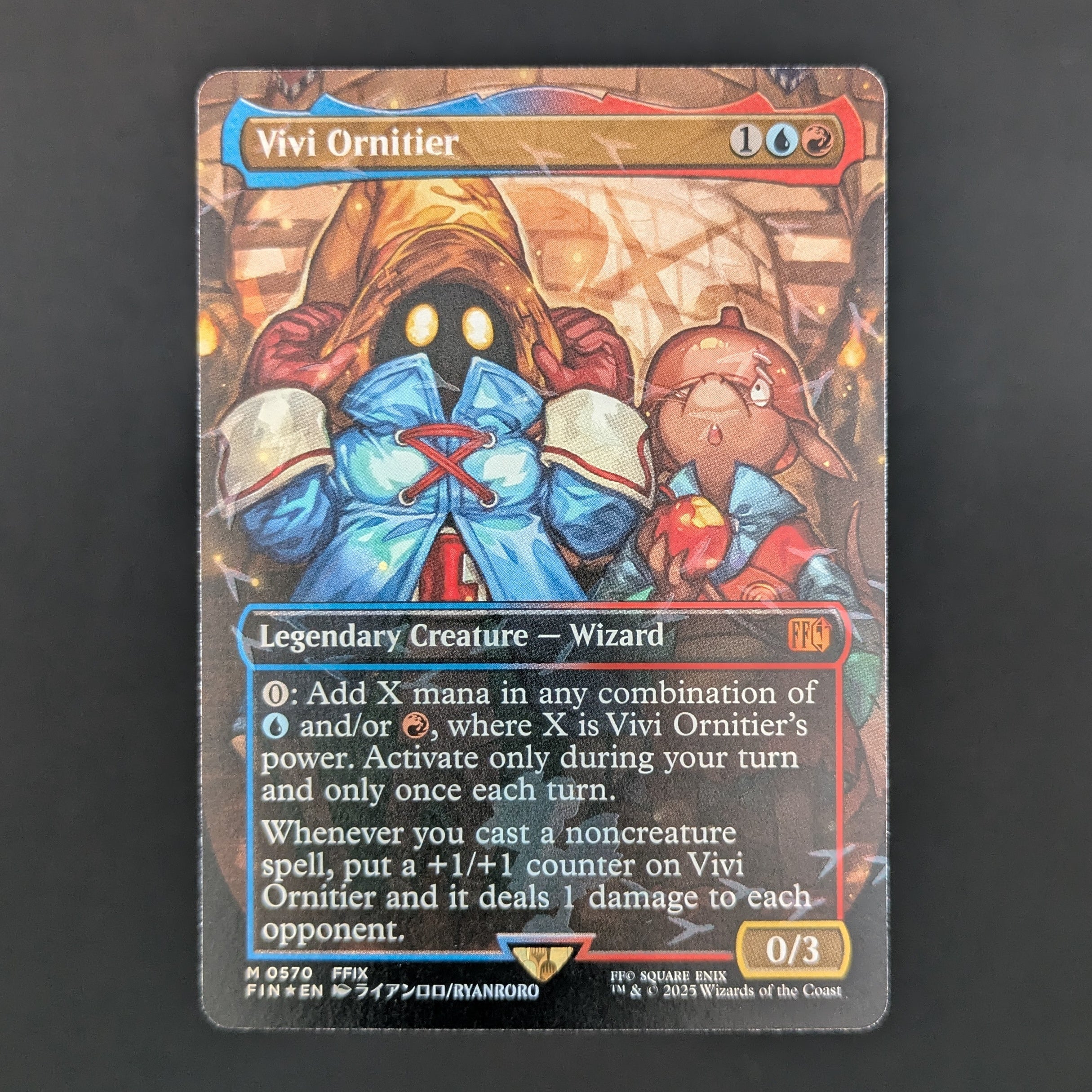 [FOIL] Vivi Ornitier (Borderless) (Chocobo Track Foil) - FINAL FANTASY Holiday Release - English - NM