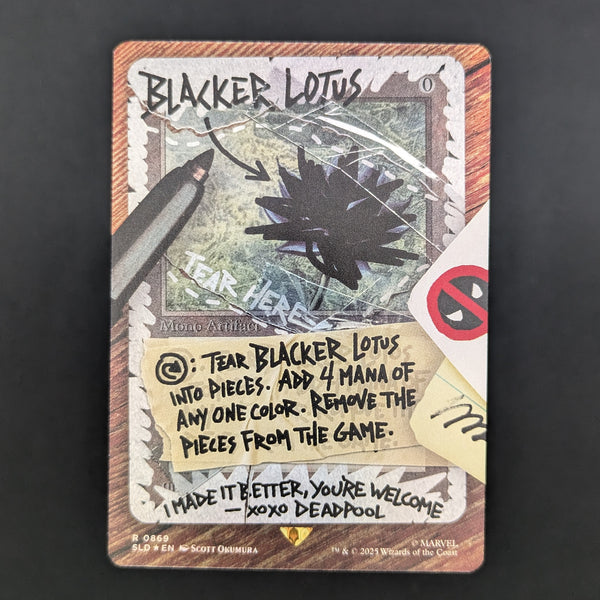 MTG Blacker Lotus Secret lair Foil 英語版 FOIL] Blacker Lotus (Rainbow Foil) - Secret Lair Drop Series - Englis