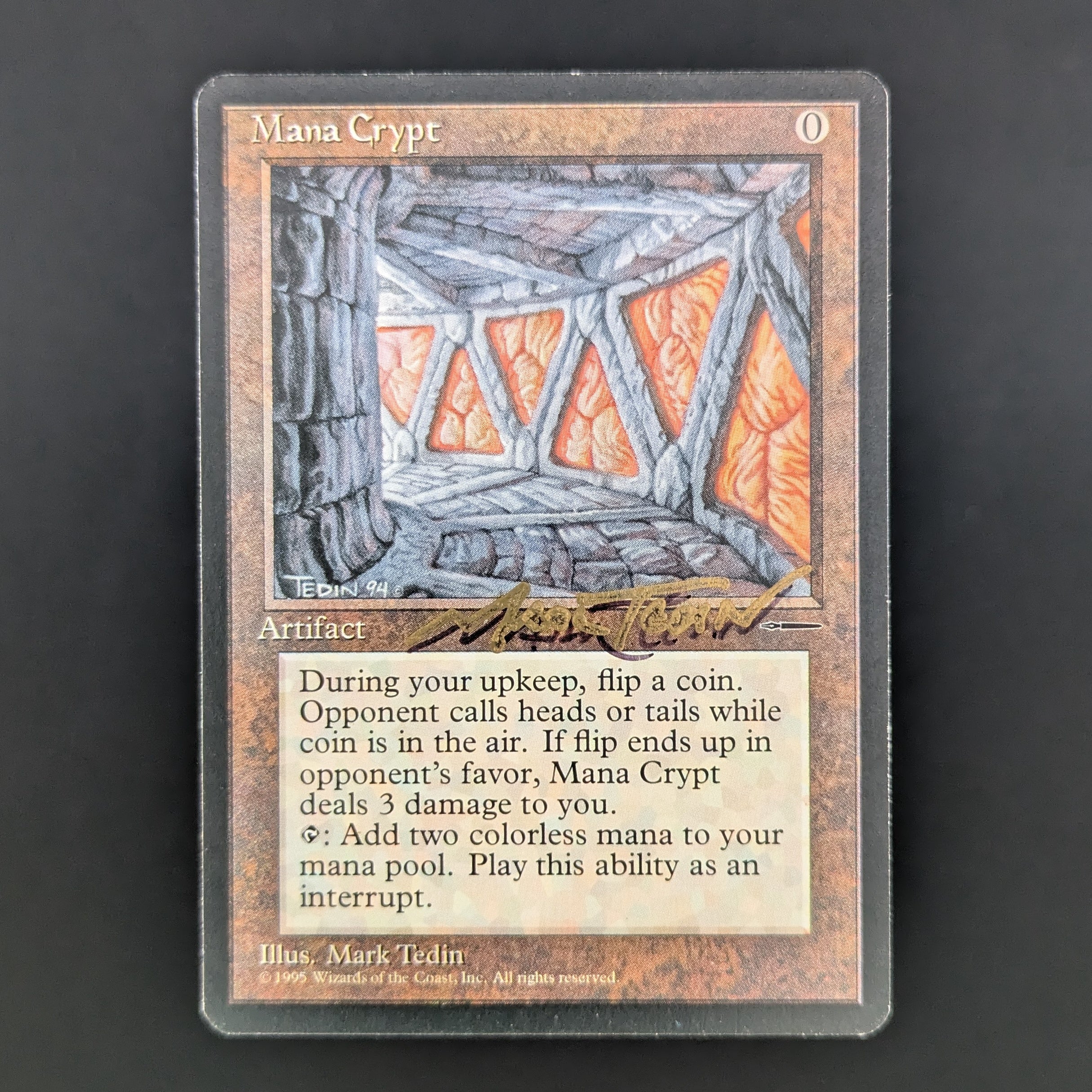 Mana Crypt - Harper Prism Promos - English - GD - SIGNED