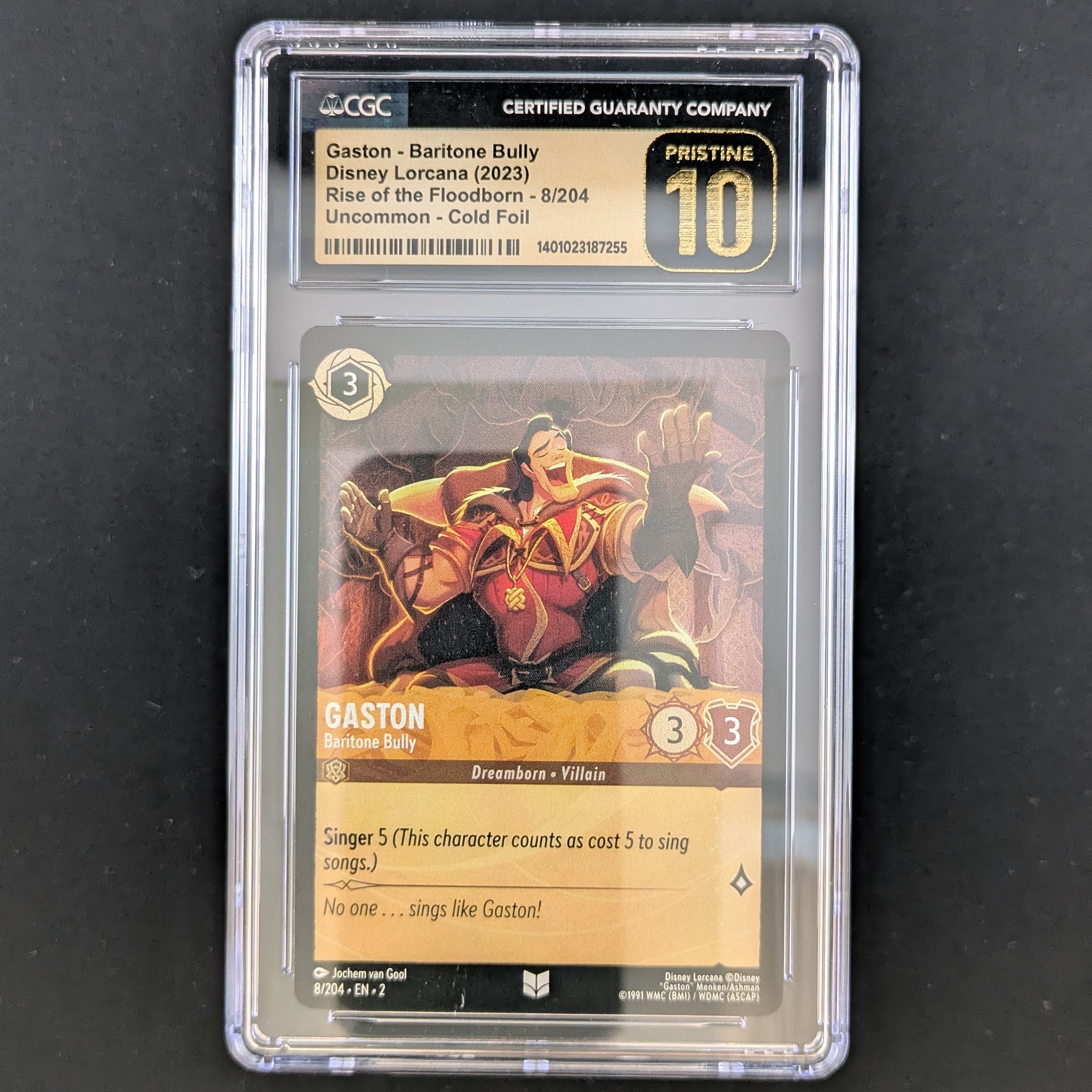 Gaston - Baritone Bully - Rise of the Floodborn - CGC 10 - Foil