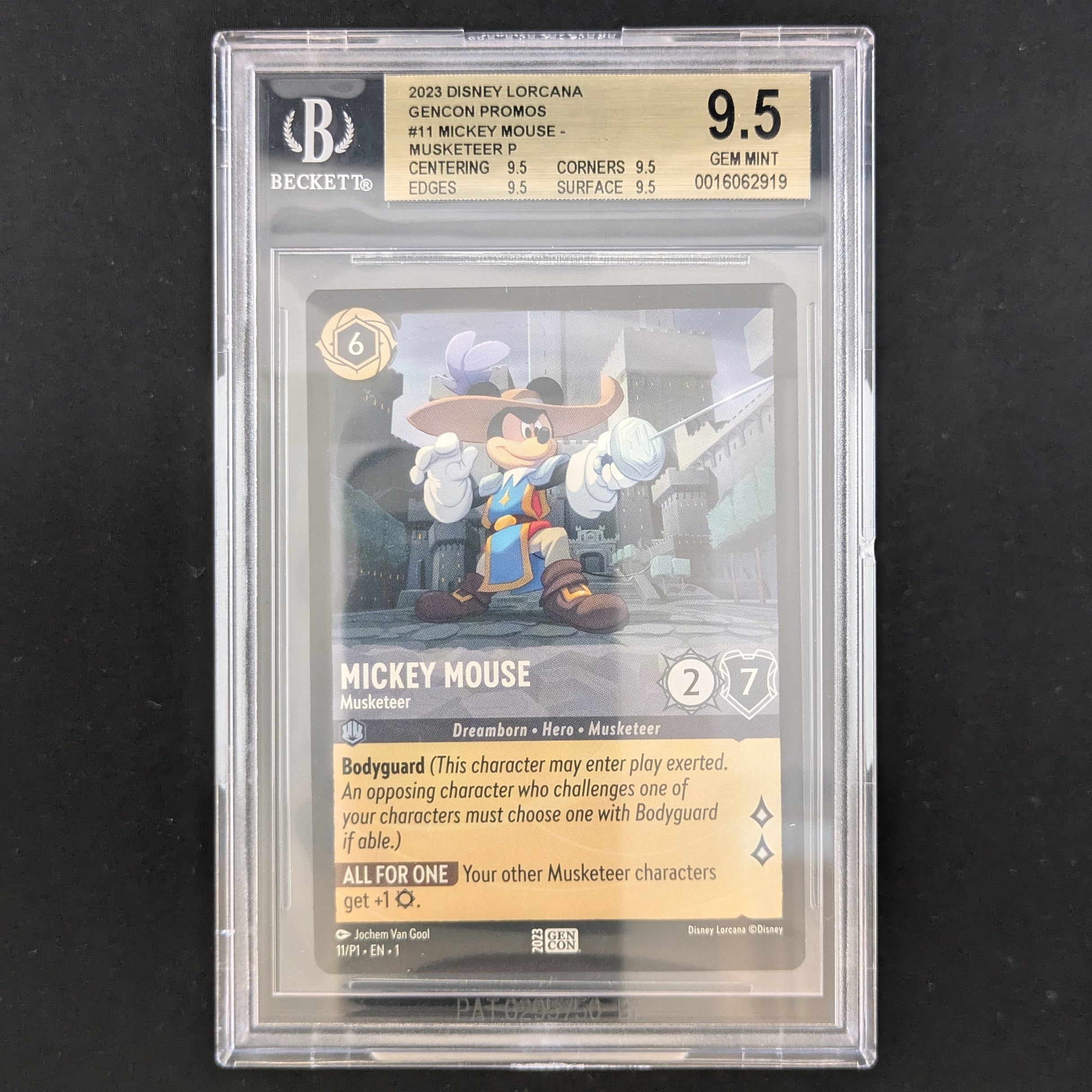 Mickey Mouse - Musketeer - Promos Year 1 - BGS 9.5