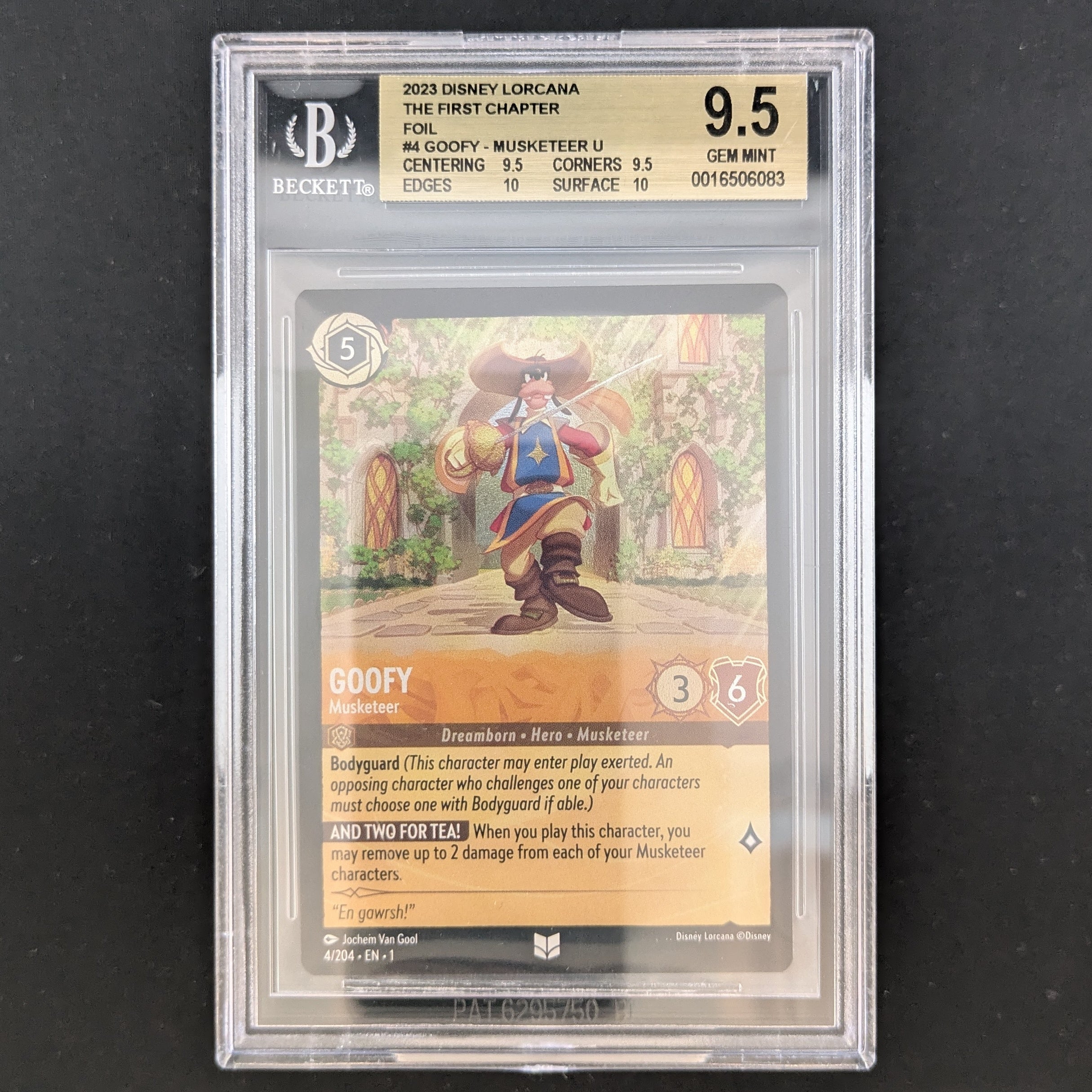 Goofy - Musketeer - The First Chapter - BGS 9.5 - Foil