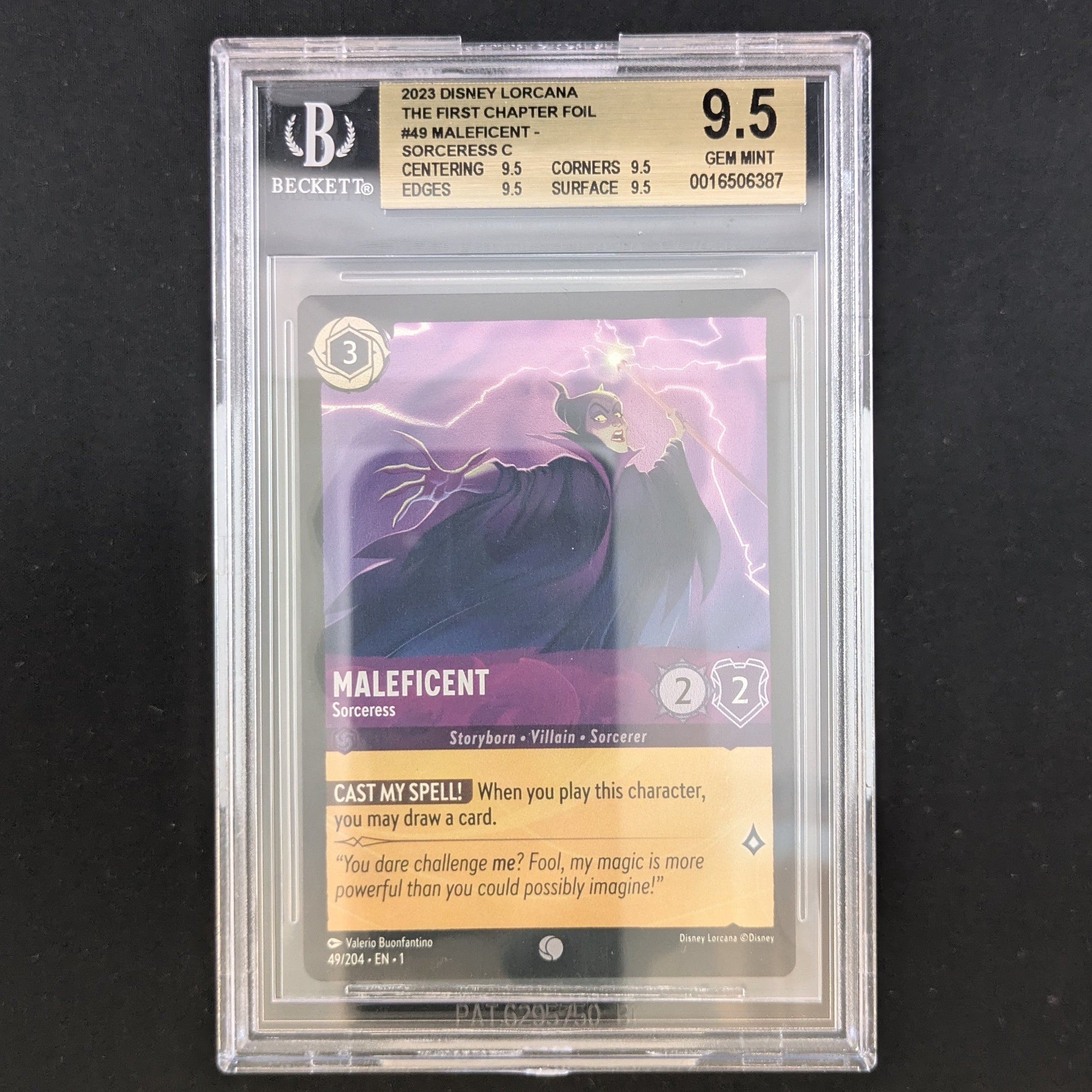 Maleficent - Sorceress - The First Chapter - BGS 9.5 - Foil