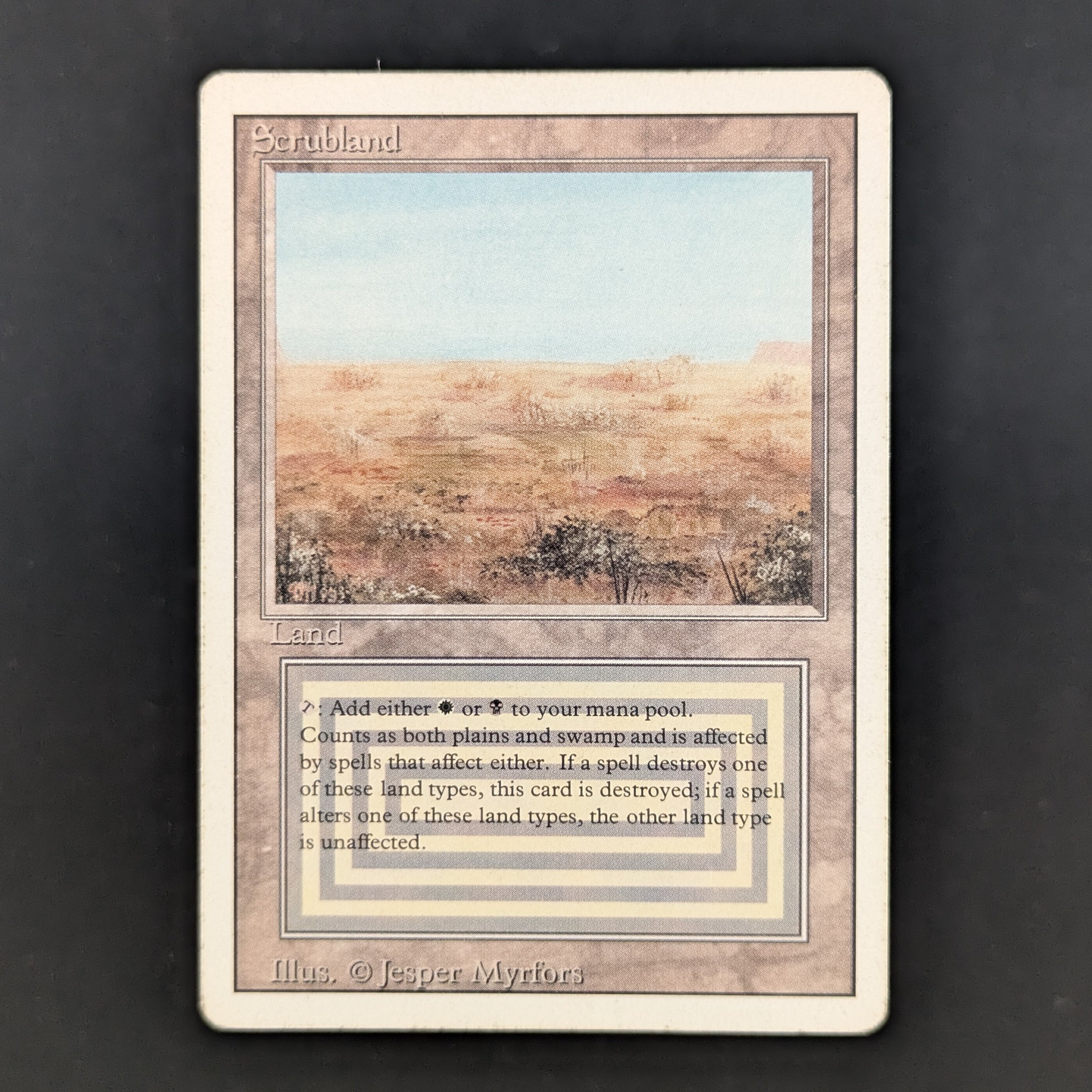 MTG Singles - Scrubland - Revised - PL - 35161