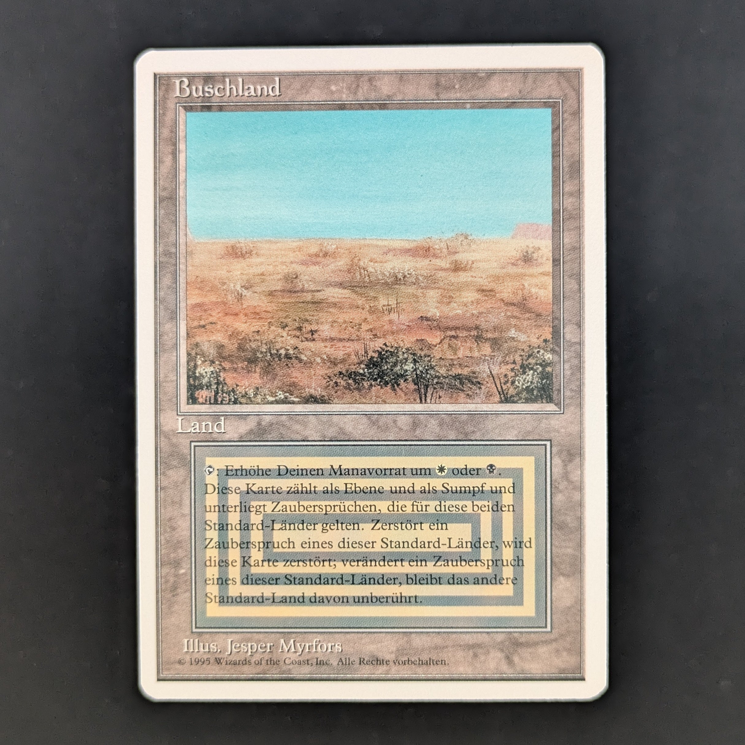 MTG Singles - Scrubland - Foreign White Bordered - German - NM - 35210