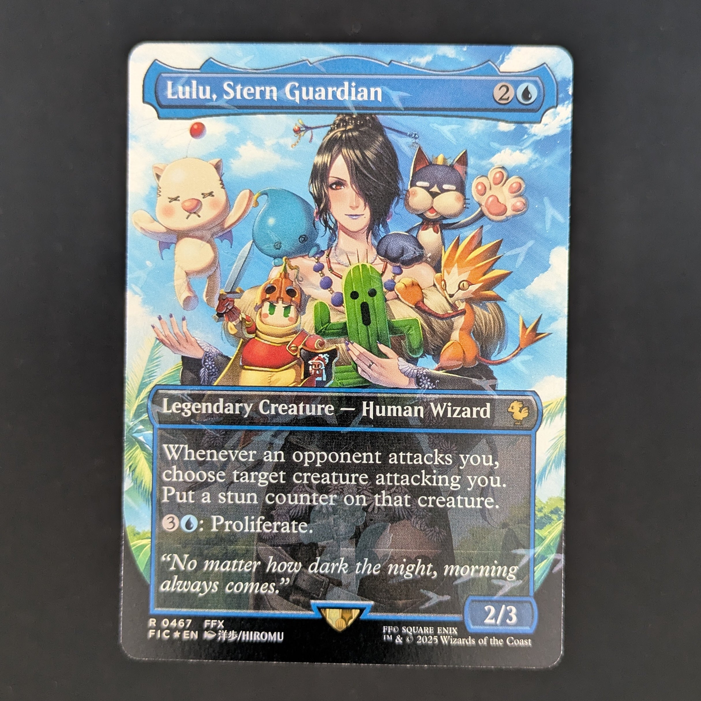[FOIL] Lulu, Stern Guardian (Borderless) (Chocobo Track Foil) - FINAL FANTASY Holiday Release - English - NM
