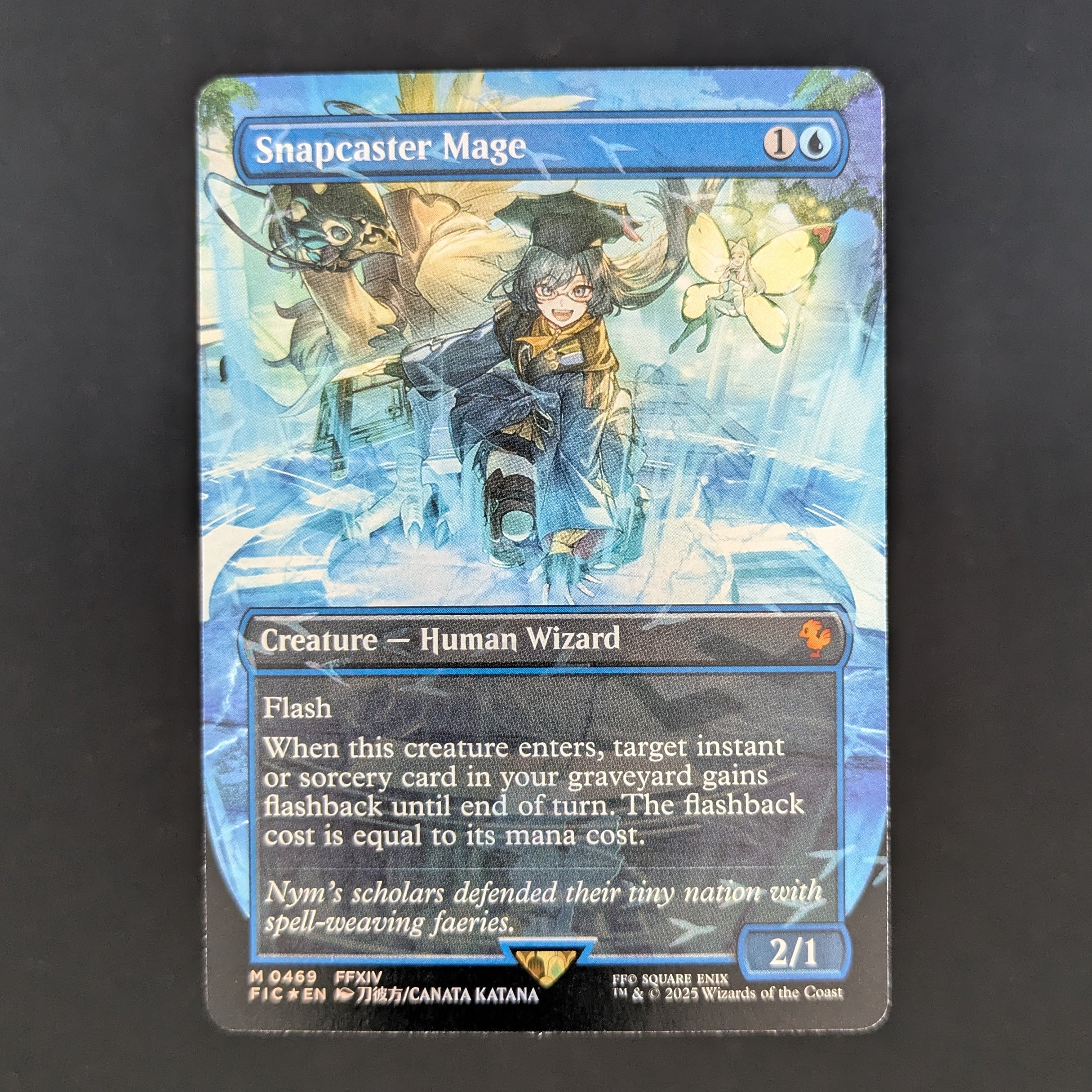 [FOIL] Snapcaster Mage (Borderless) (Chocobo Track Foil) - FINAL FANTASY Holiday Release - English - NM